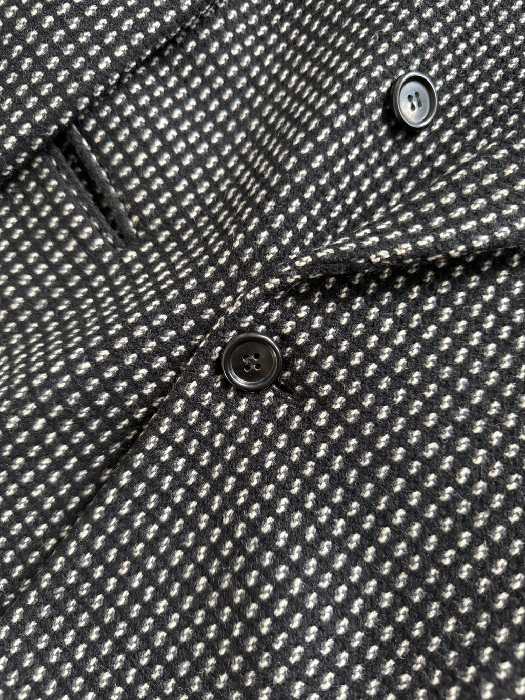 Hugo Boss 1980s Wool Cashmere Peaked Lapel Double Breasted Textured Sport Jacket Blazer - Size XL