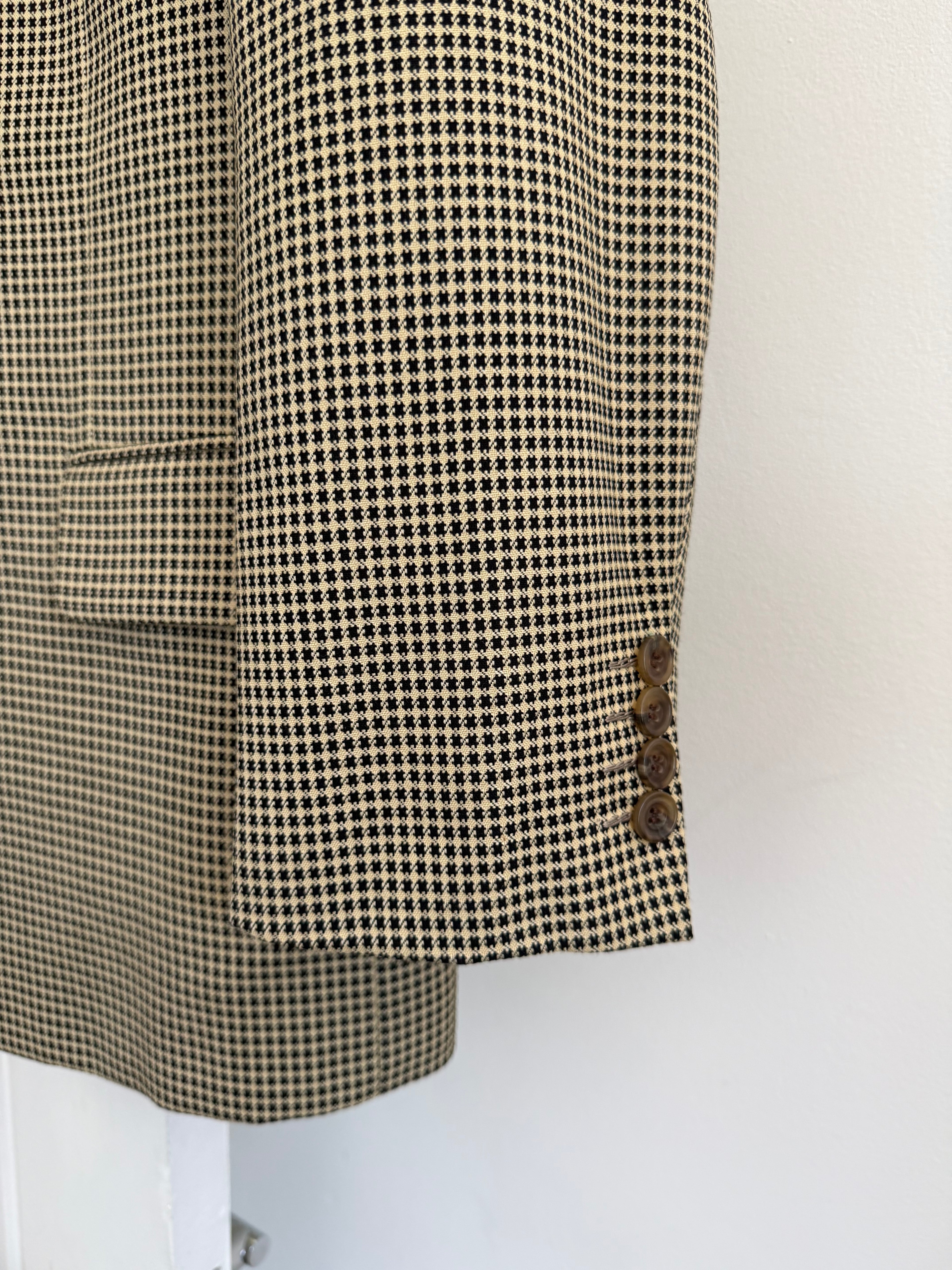 Dior 1980s 2B Unlined Textured Wool Sports Blazer Jacket - Size S