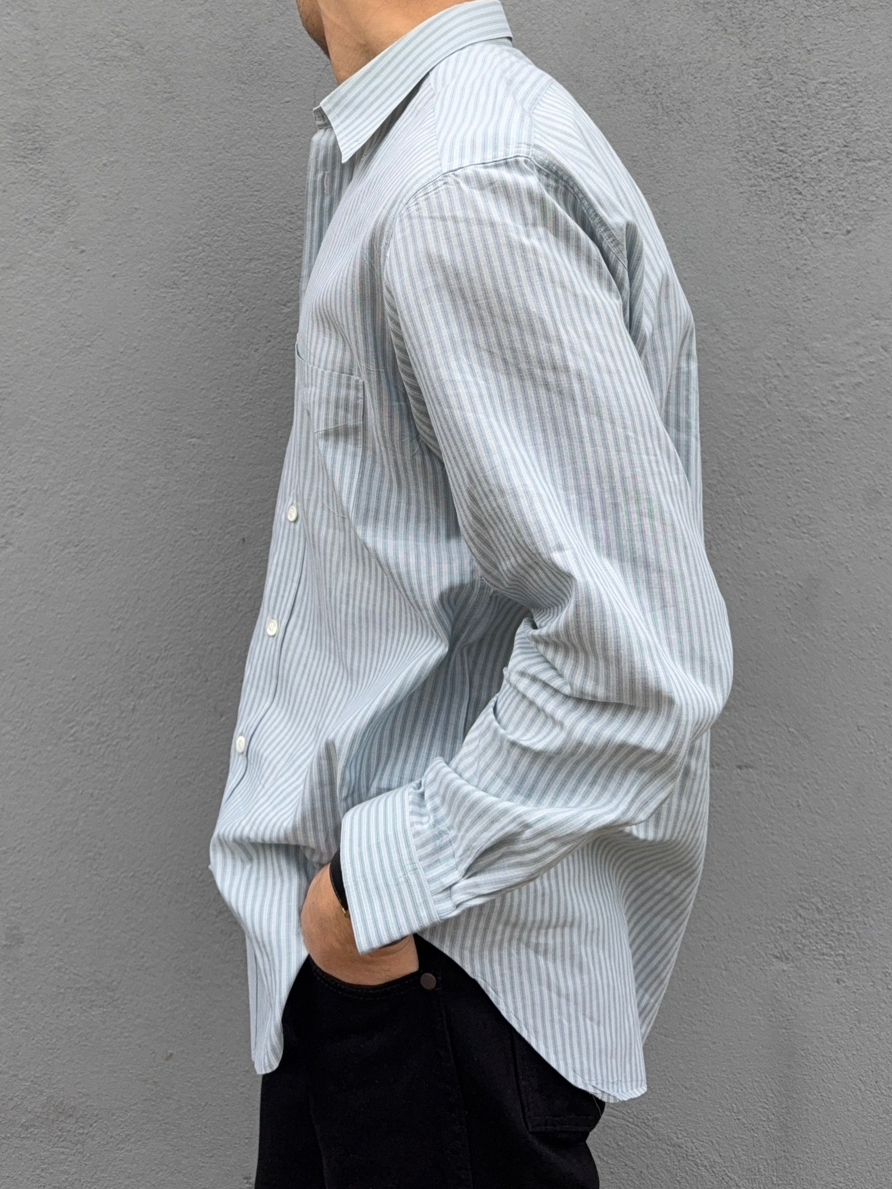 Emporio Armani 1990s Striped Shirt - Size M