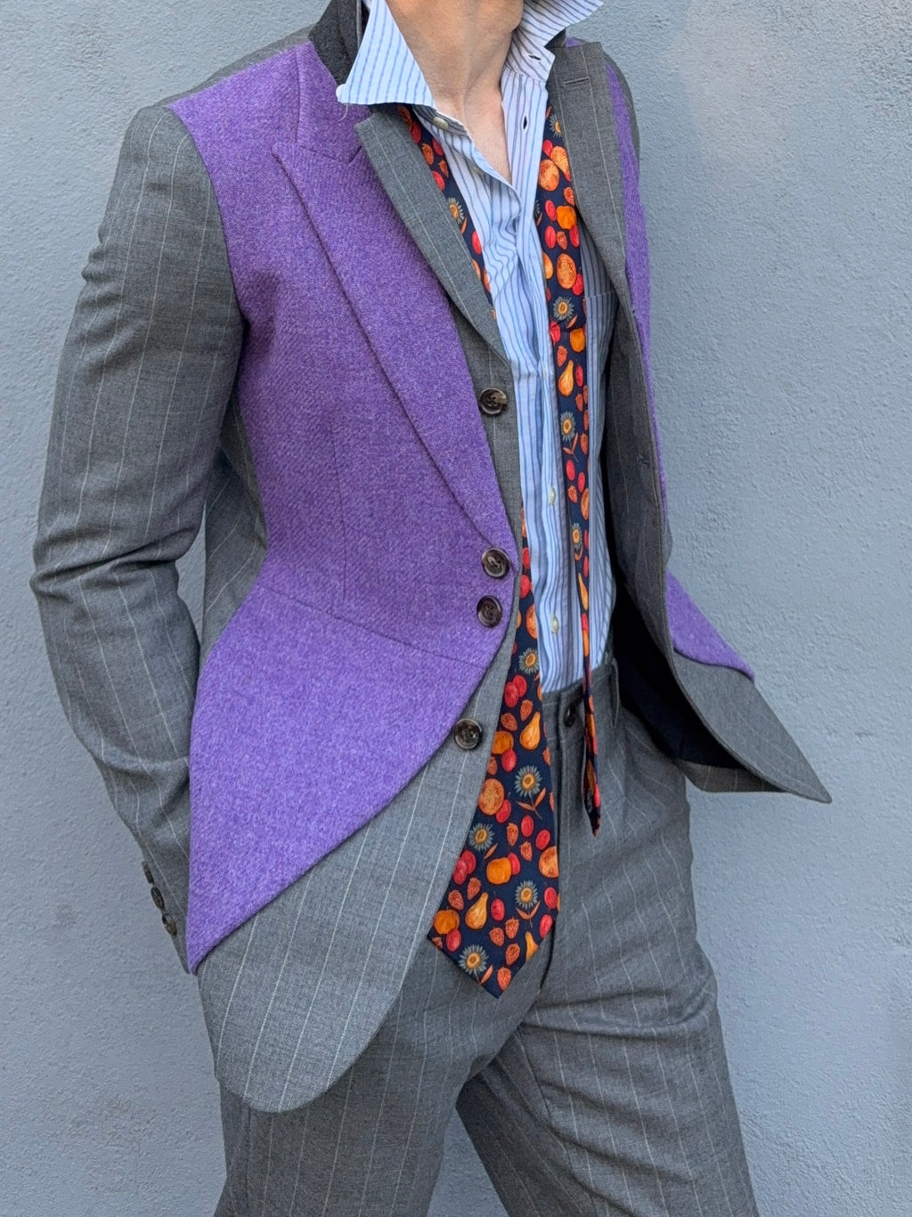 Comme Des Garcons Homme Plus AW2009 Curve Panelled Wool Suit - Size XS Jacket / 30" Waist