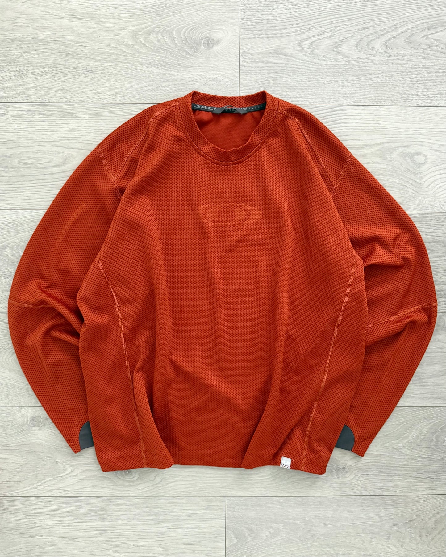 Salomon 00s Moto Mesh Orange Technical Long Sleeve - Size XL