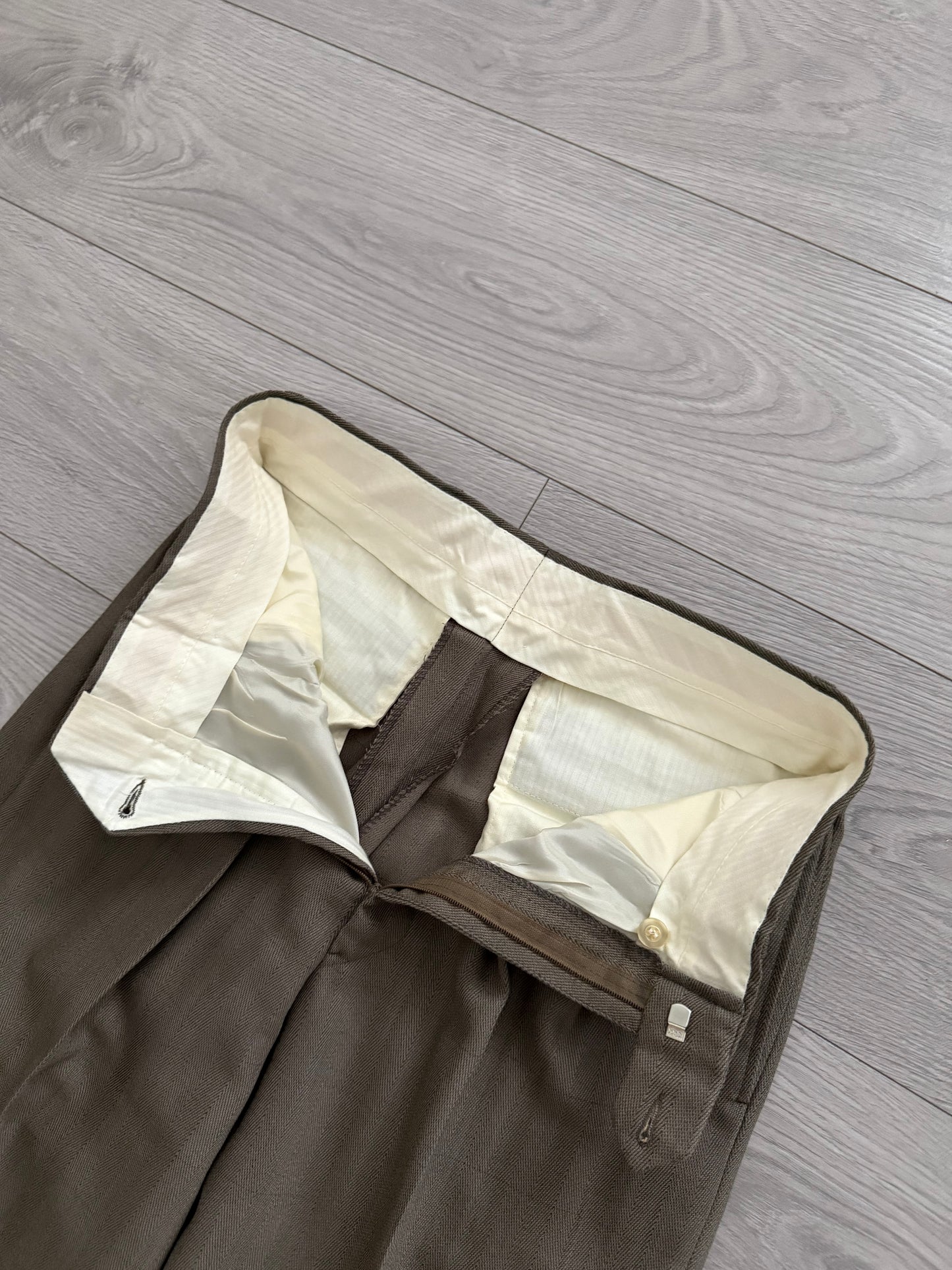 Giorgio Armani 1990s Double-Breasted Wool Suit - Size S Jacket / 30" Waist