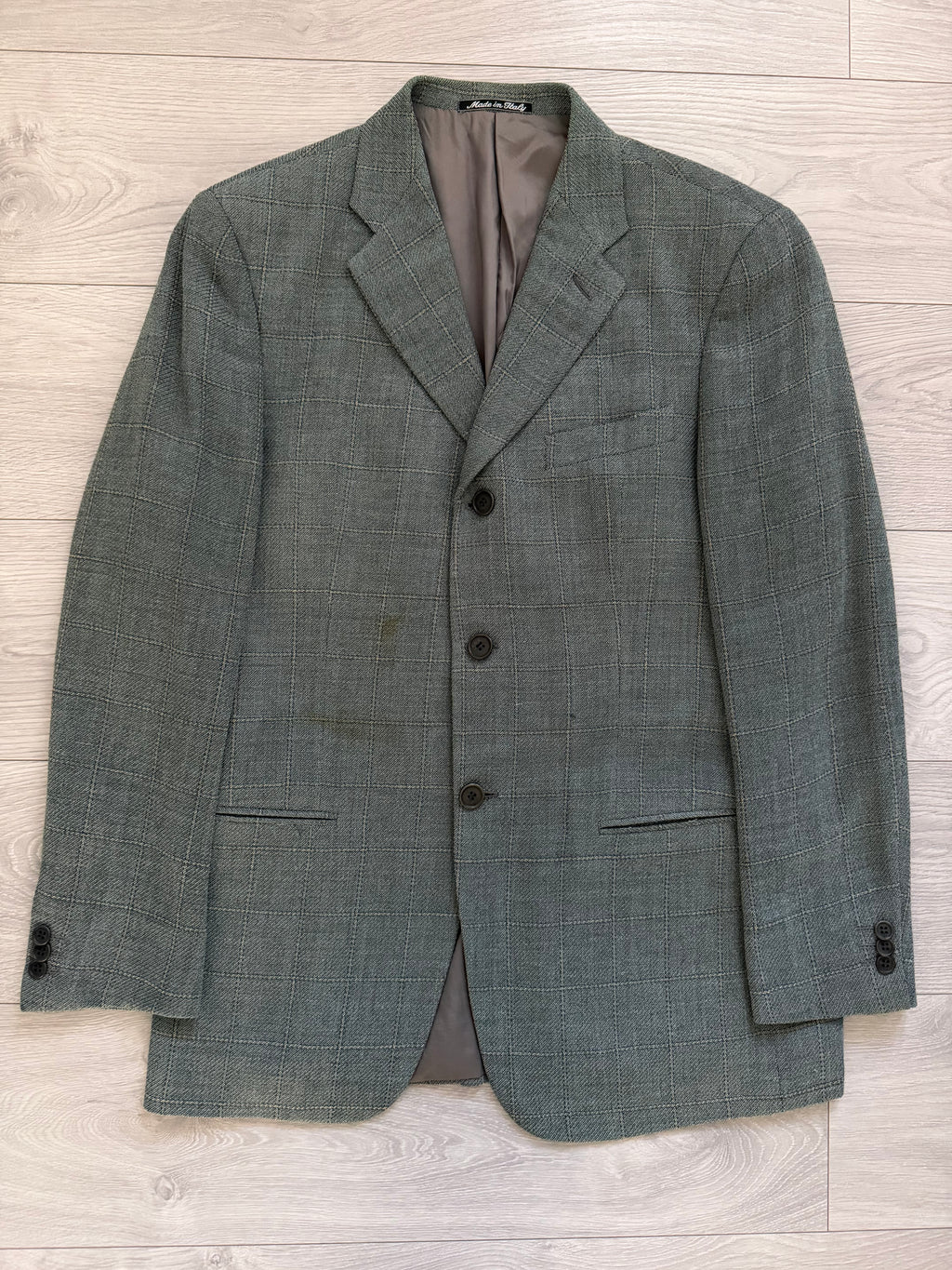 Giorgio Armani 1980s 3B Wool Textured Sport Jacket Blazer - Size M