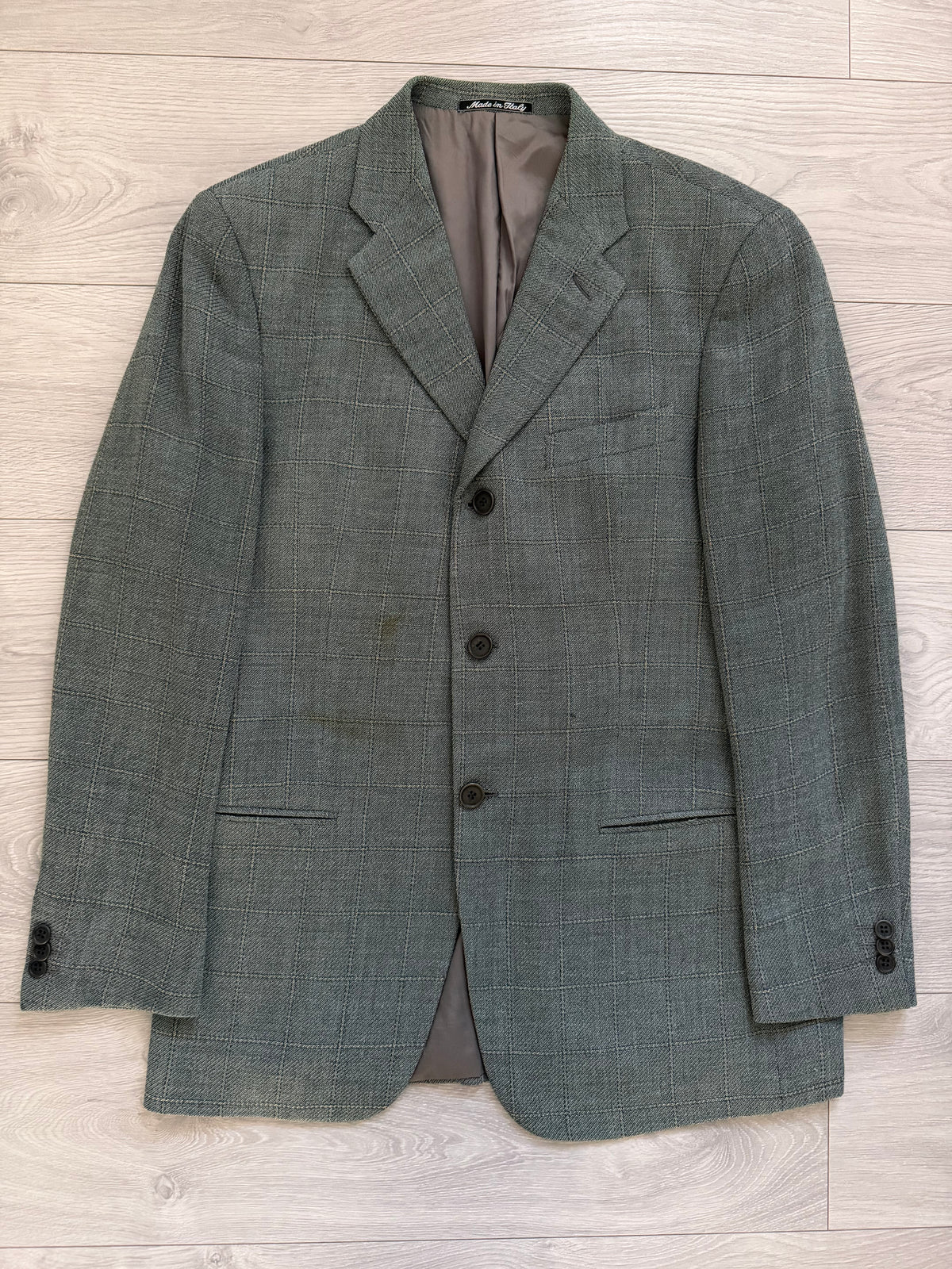 Giorgio Armani 1980s 3B Wool Textured Sport Jacket Blazer - Size M