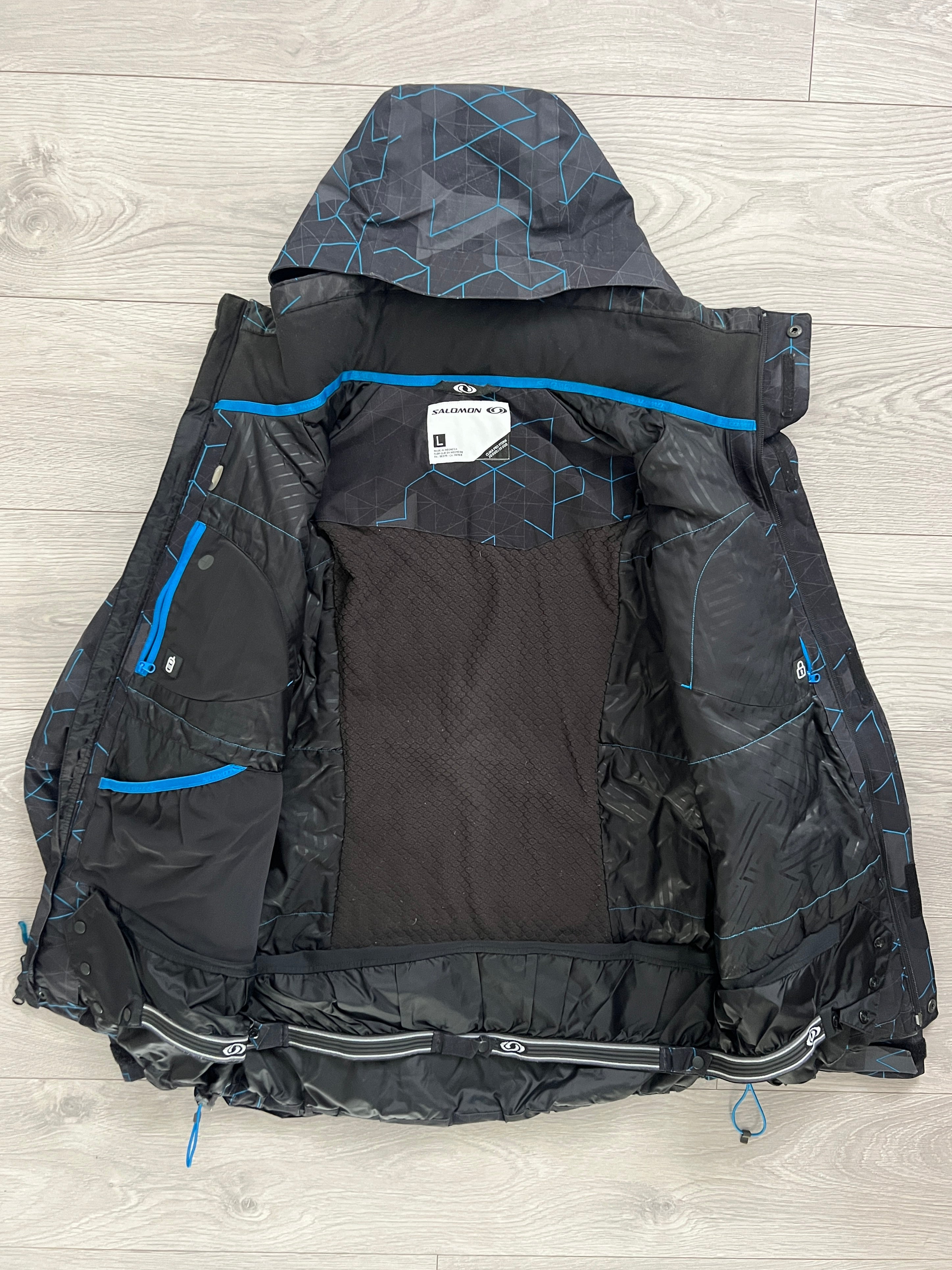 Salomon 2005 Clima-Pro Storm Waterproof Insulated Tech 3D Print Jacket - Size L