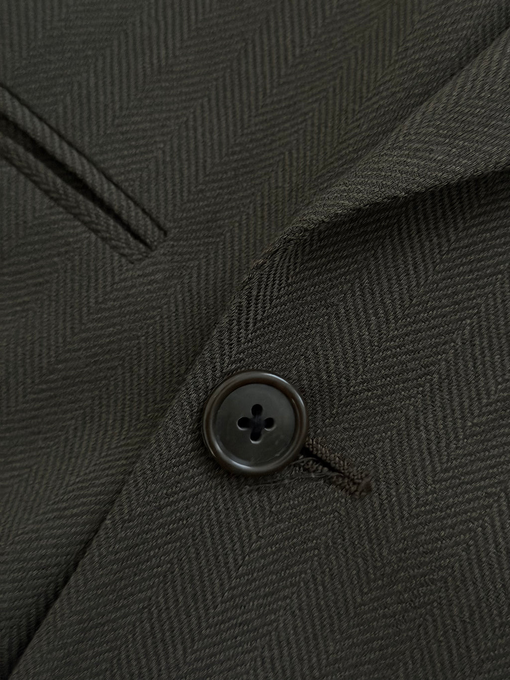 Giorgio Armani 1980s Peaked Lapel Double Breasted Brown Wool Sport Jacket Blazer - Size M