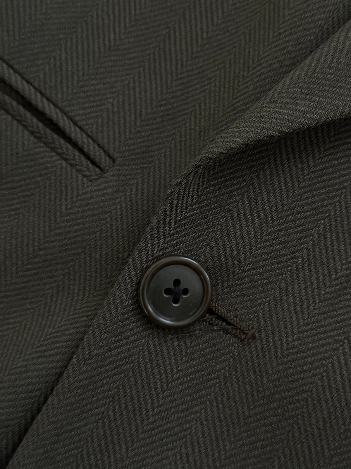 Giorgio Armani 1980s Peaked Lapel Double Breasted Brown Wool Sport Jacket Blazer - Size M