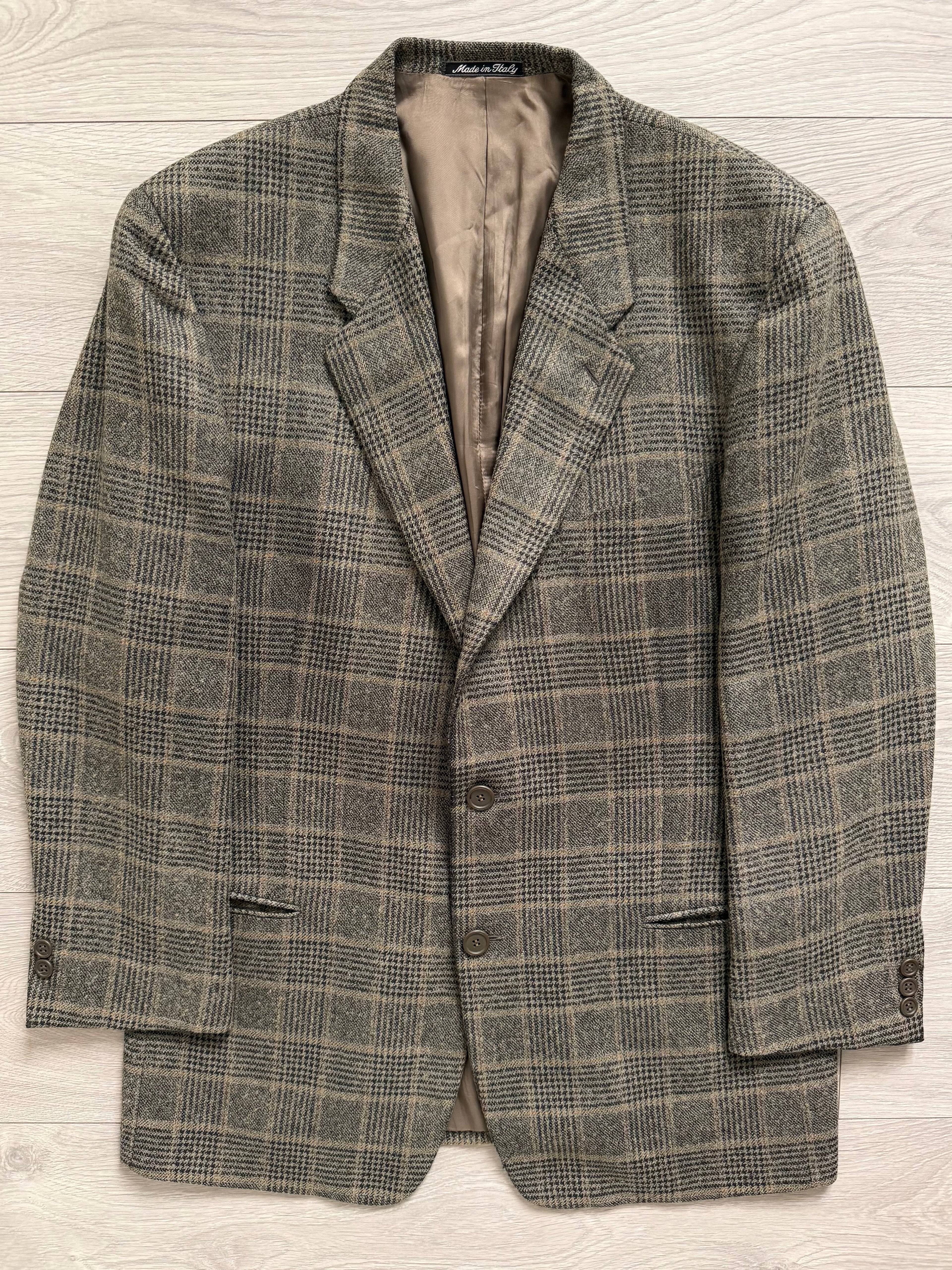 Giorgio Armani 1980s Rolled 3B Textured Wool Sport Jacket Blazer - Size XL