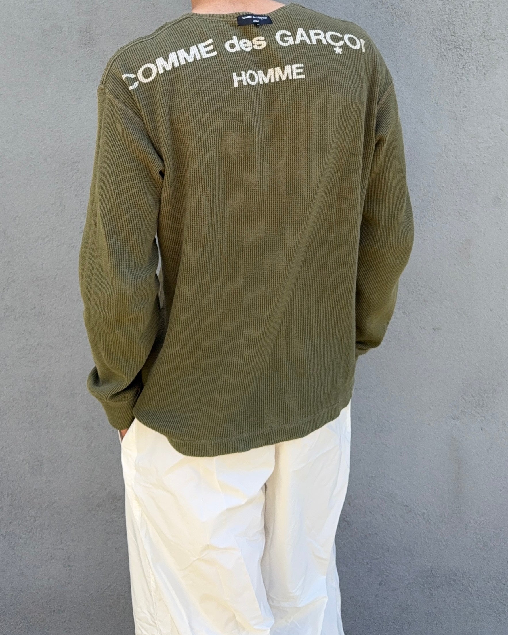 Comme Des Garcons Homme FW2007 Waffle Knit Reversible Top - Size M