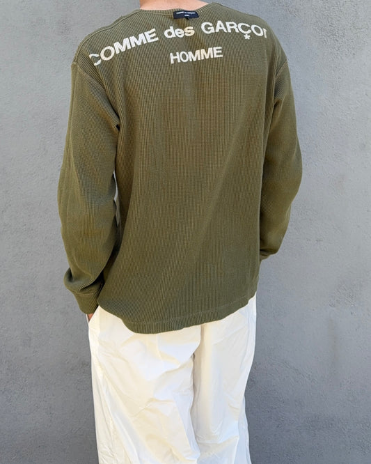 Comme Des Garcons Homme FW2007 Waffle Knit Reversible Top - Size M