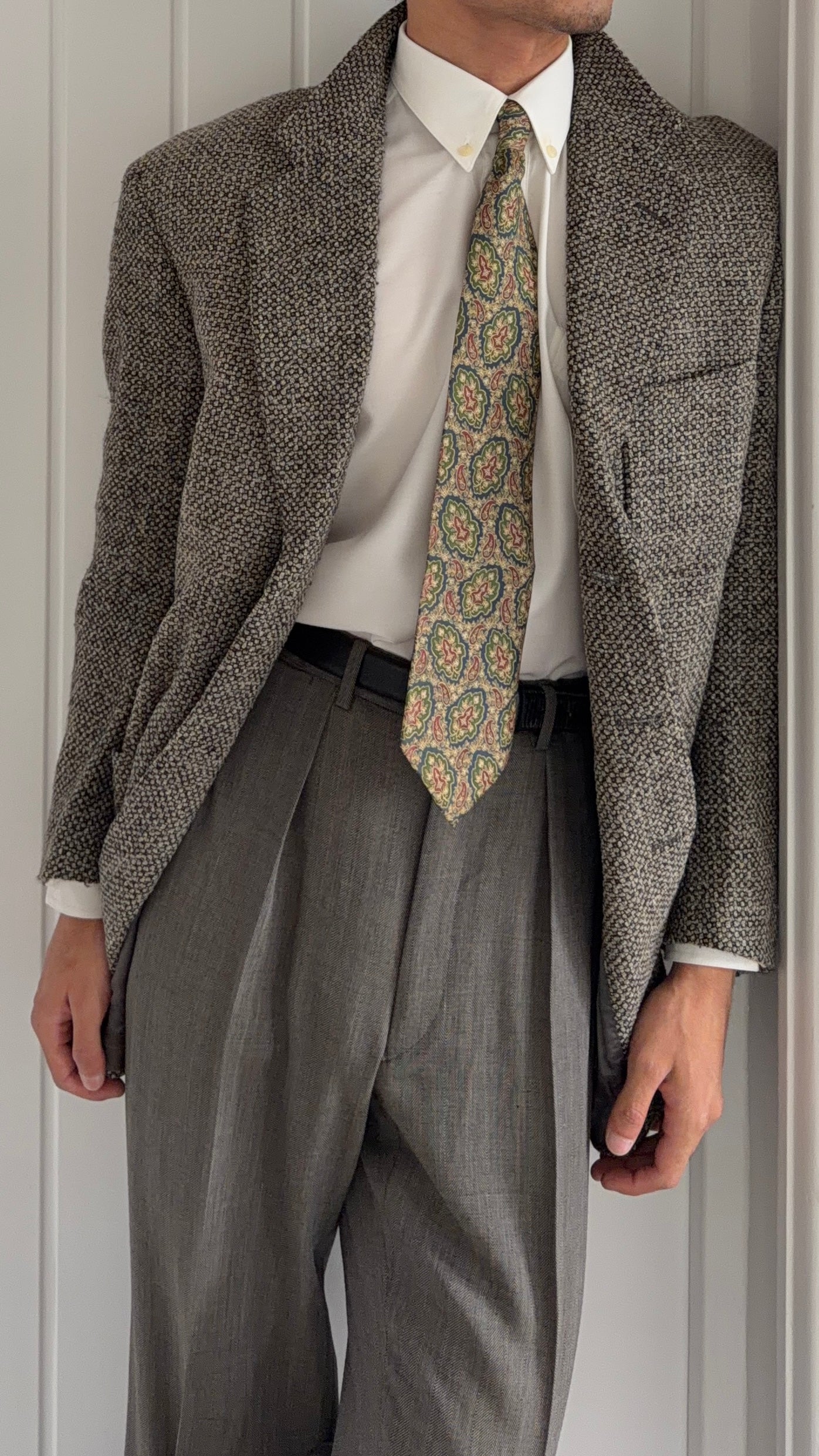 Canali 1980s 3B Textured Soft Wool Sport Jacket Blazer - Size M