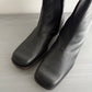 Maison Martin Margiela FW2001 Line 10 Leather Square Toe Boots - Size US11/UK10/EU44