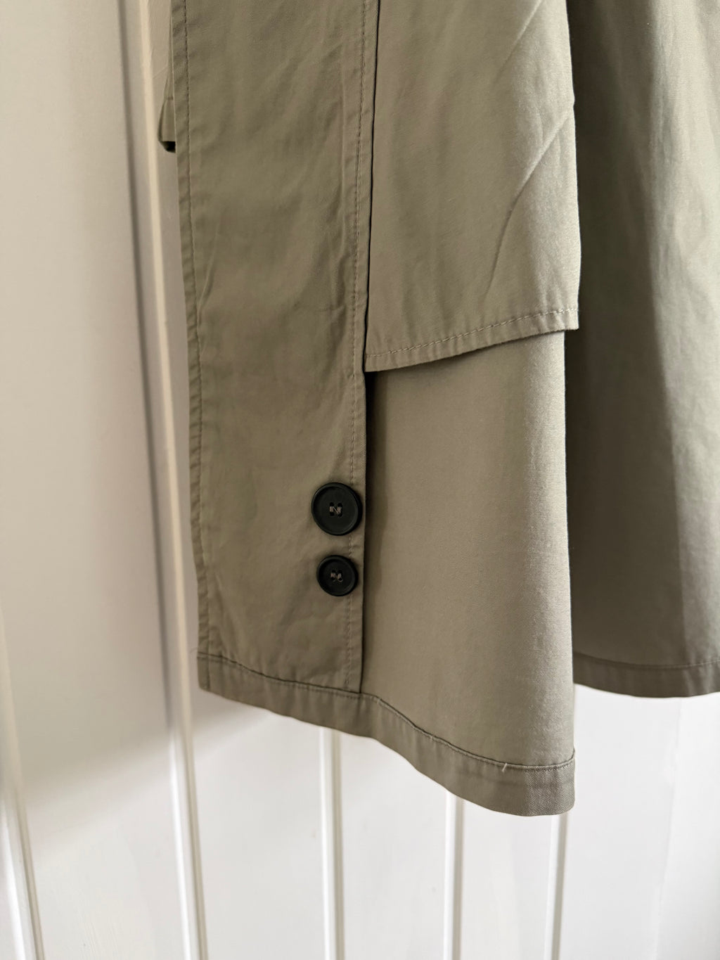 Emporio Armani 1980s Cotton Rain Overcoat - Size L