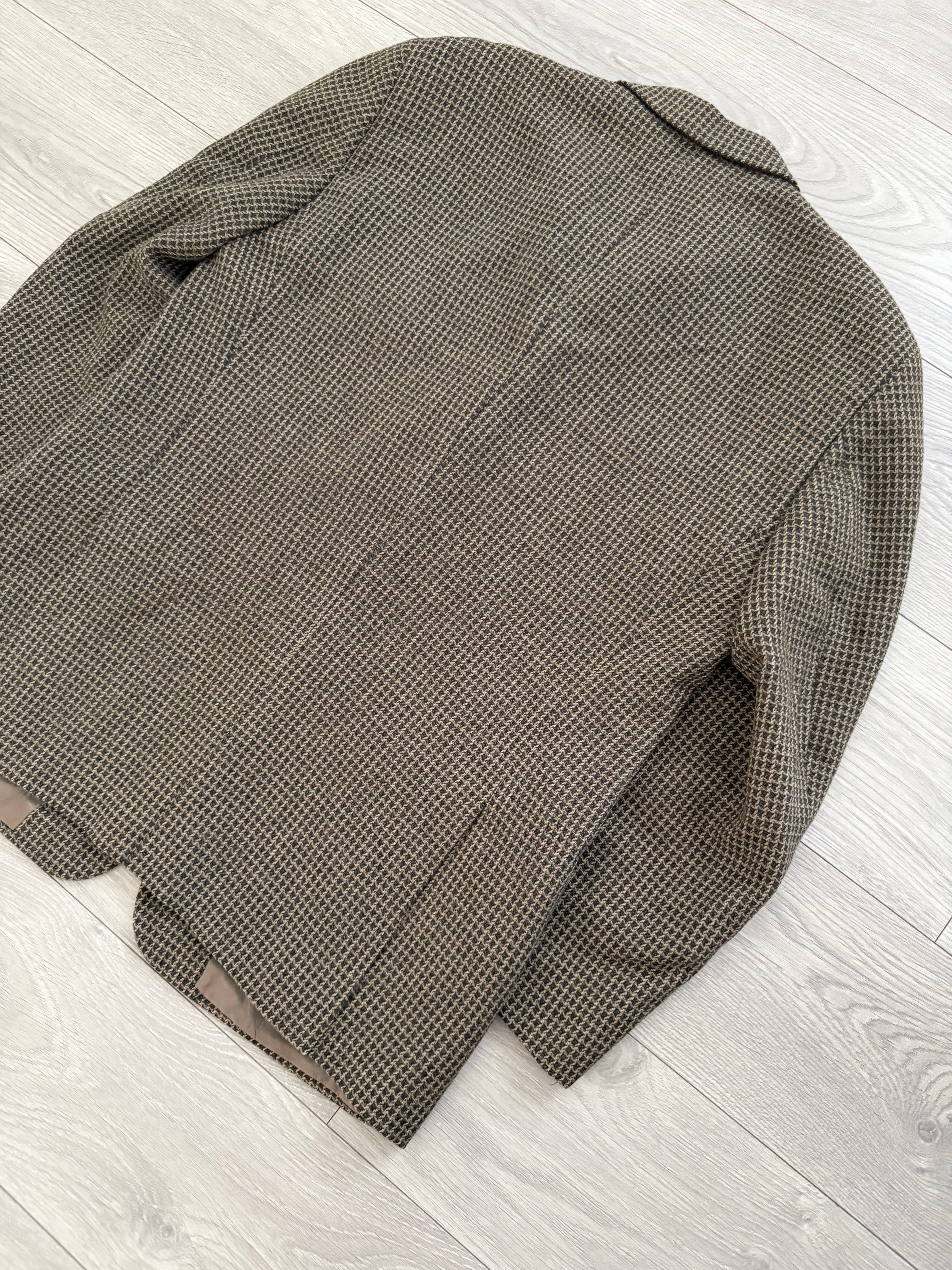 Valentino 1980s Textured 3B Wool Sports Blazer Jacket - Size XXL