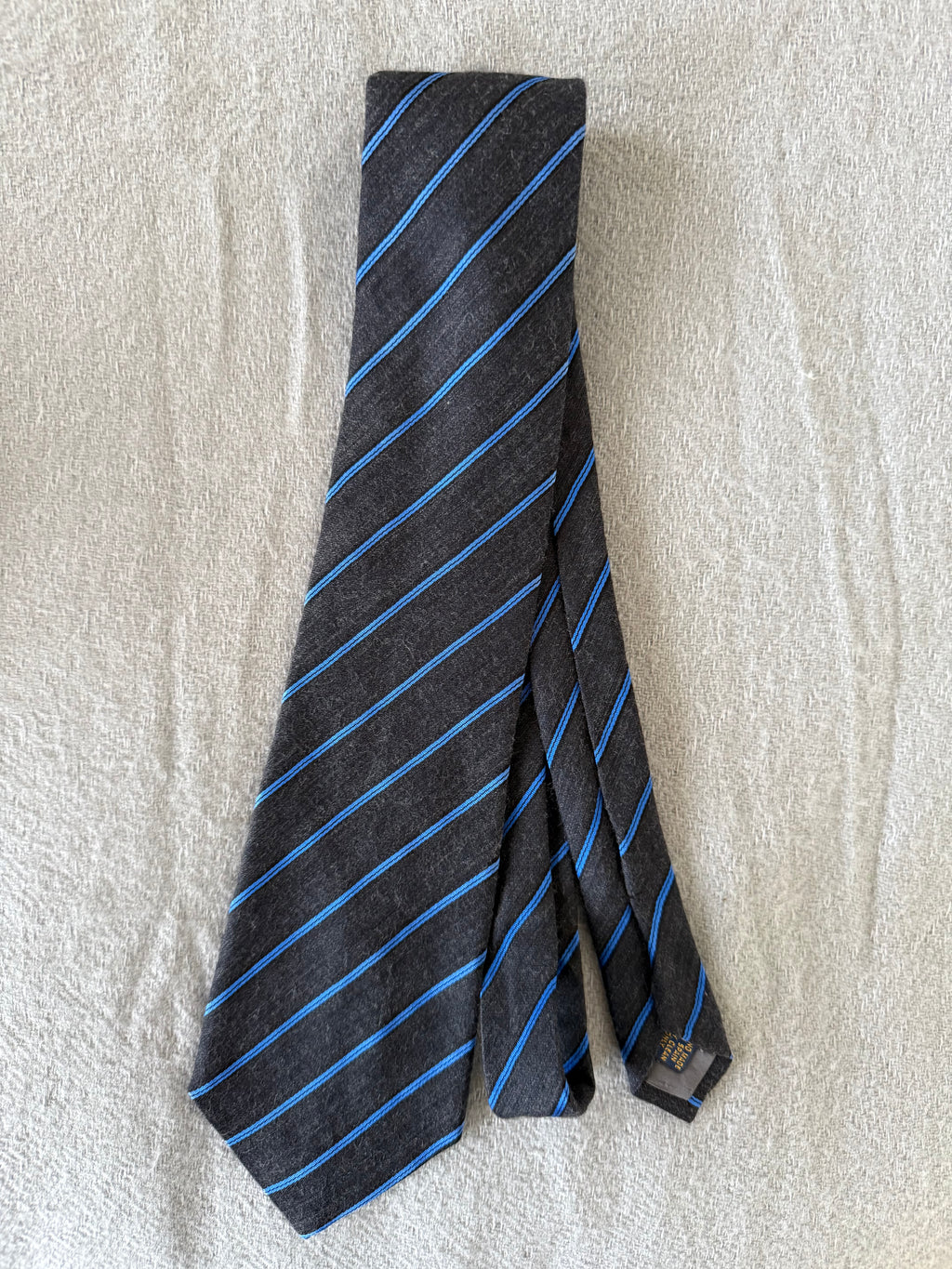 Celine 1990s Wool Silk Tie