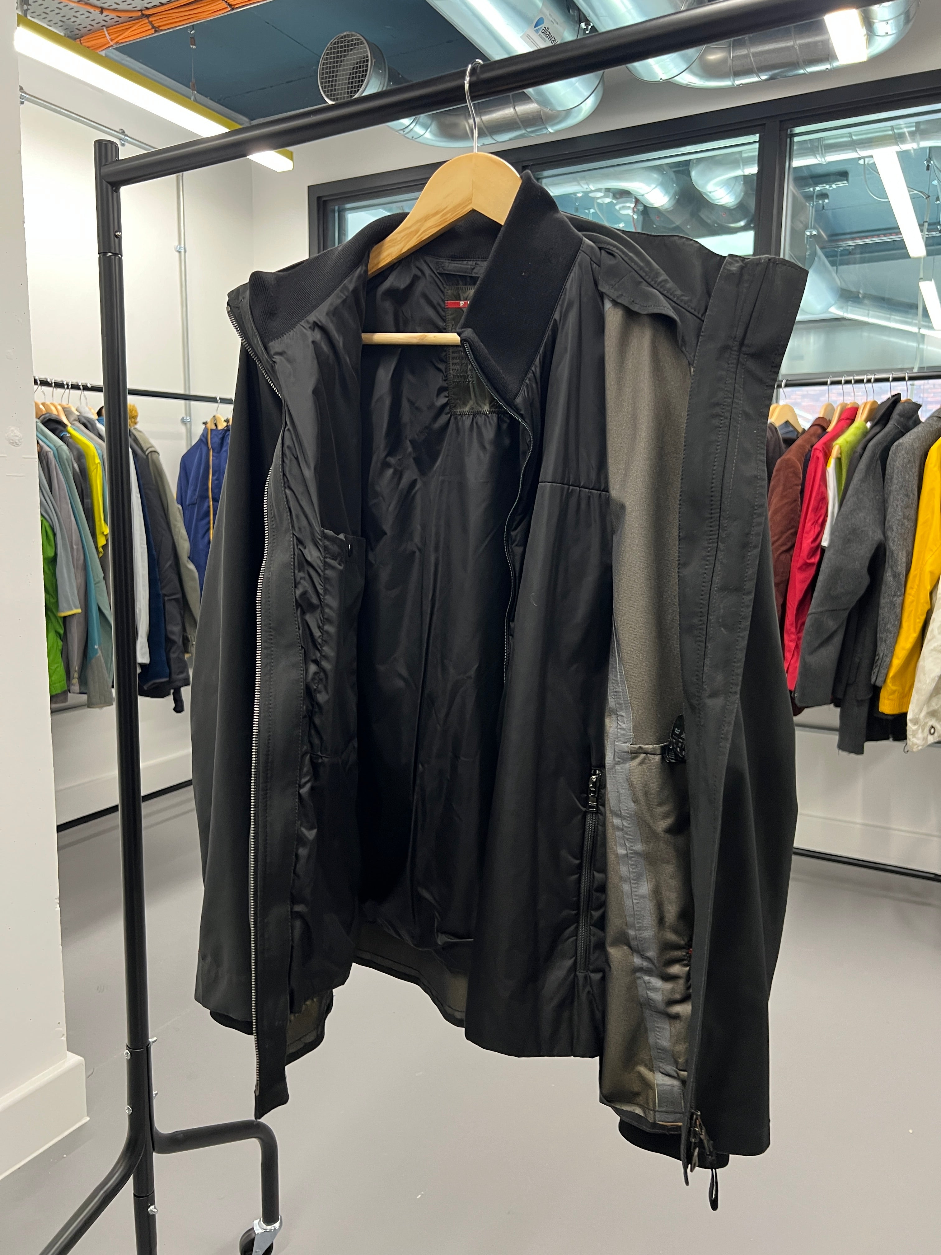 Prada Sport 2in1 Gore-Tex Jacket & Removable Padded Lining Jacket - Size M