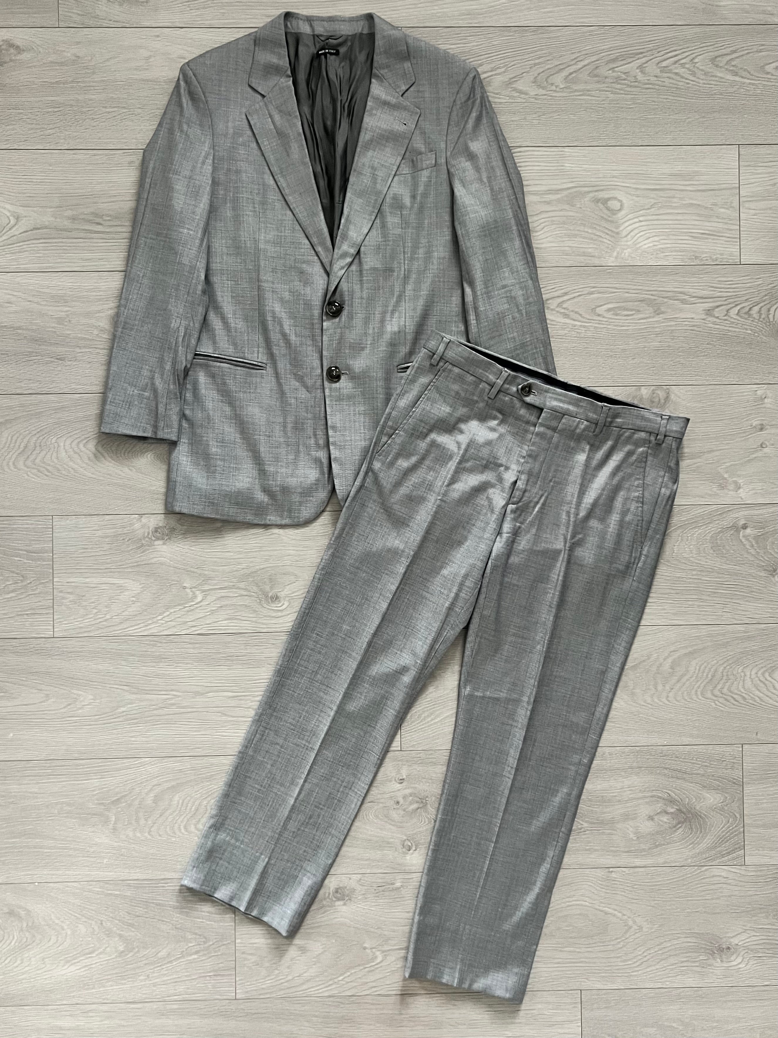 Giorgio Armani 00s Grey Suit - M Jacket / 34