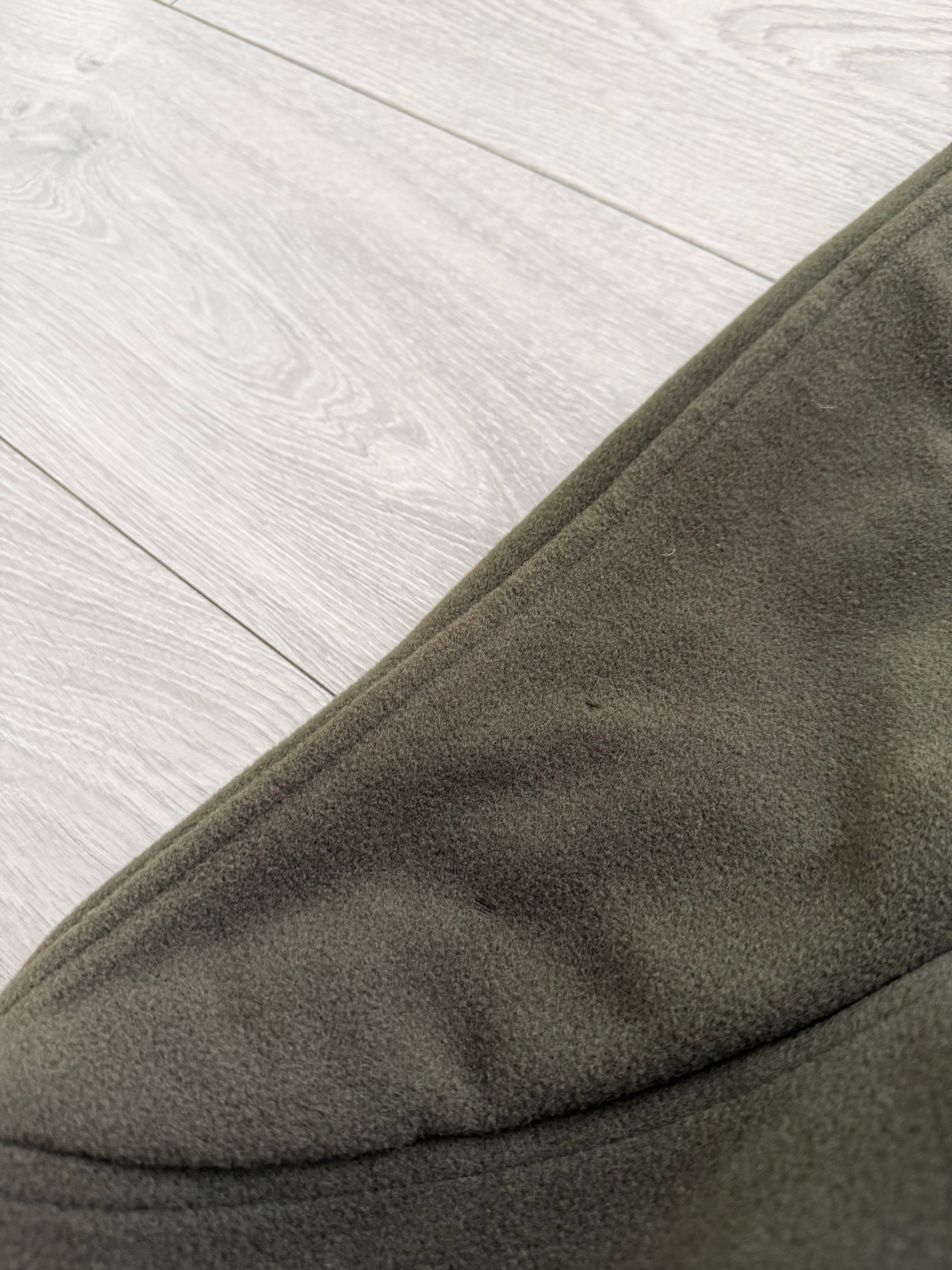 Giorgio Armani 1980s Double Breasted Long Wool Overcoat Green - Size M