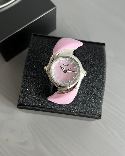 Oakley Crush 2.5 Watch in Polished Stainless Steel/Powder Pink