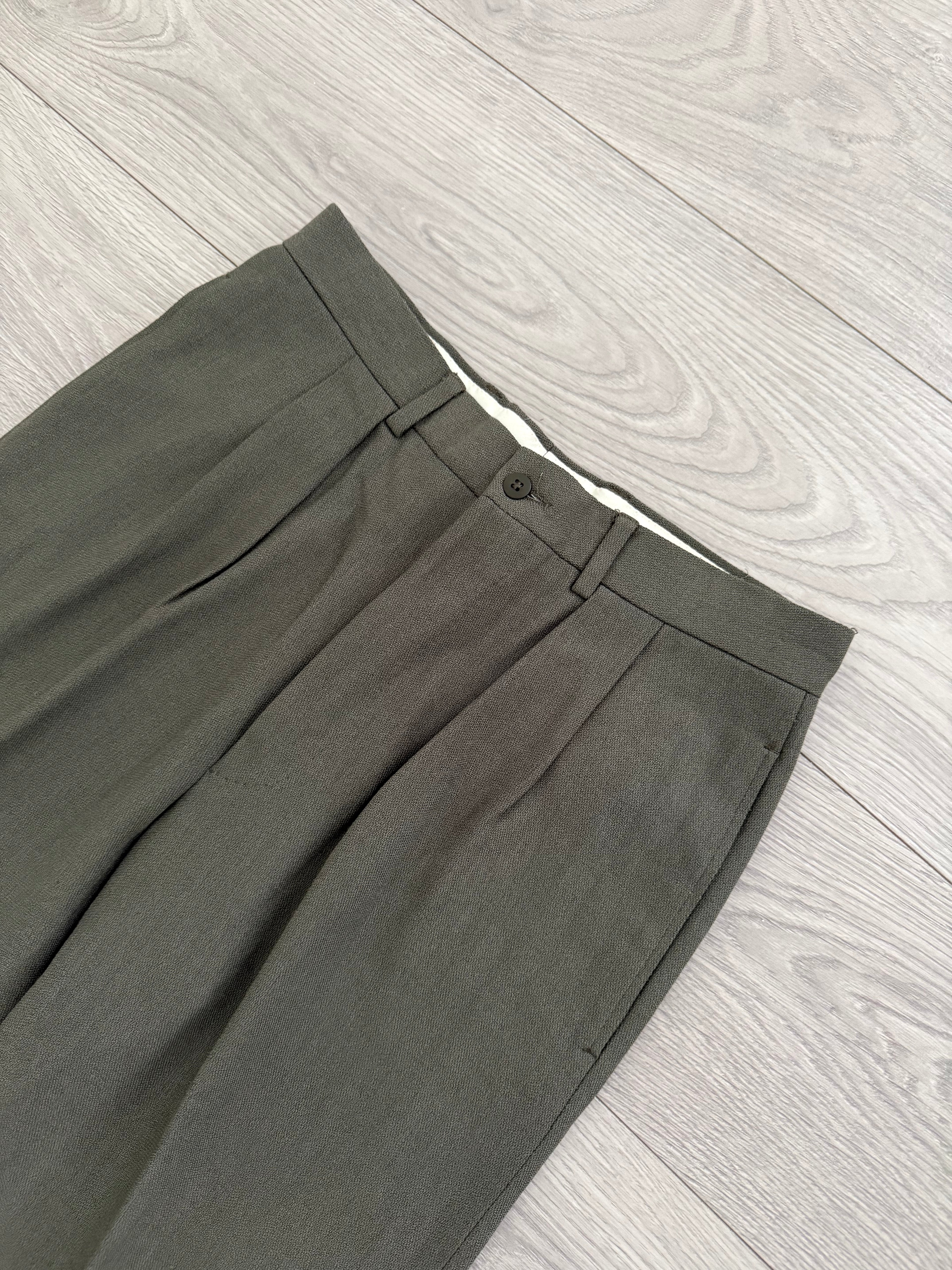 Armani 1990s Draped Double Pleated Pants - Size 30