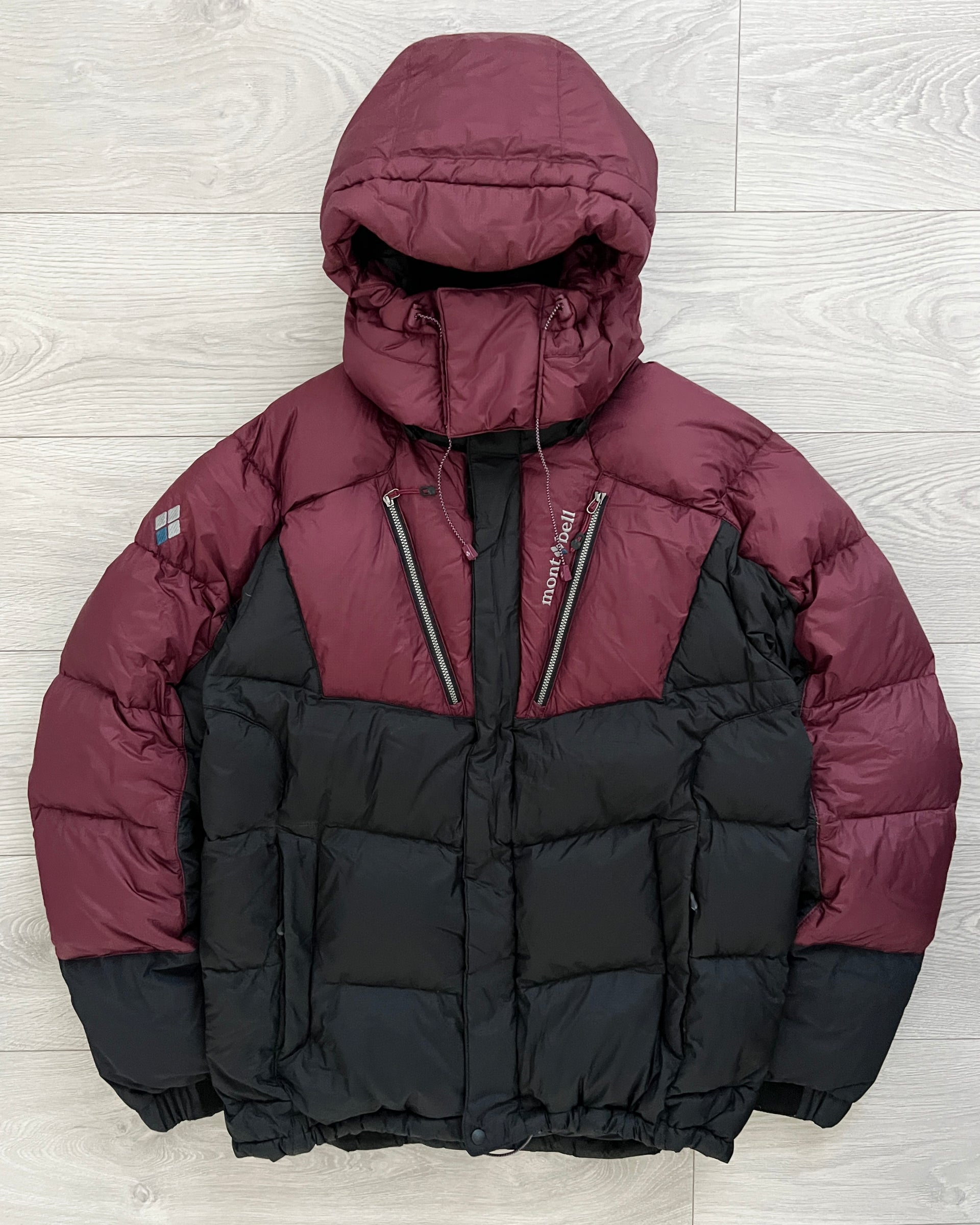 Montbell 00s Goose Down Two-Tone Gore Windstopper Nylon Puffer 