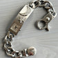 Jean Paul Gaultier 00s 3D Studded Moon Star Motif Stainless Steel Watch Bracelet