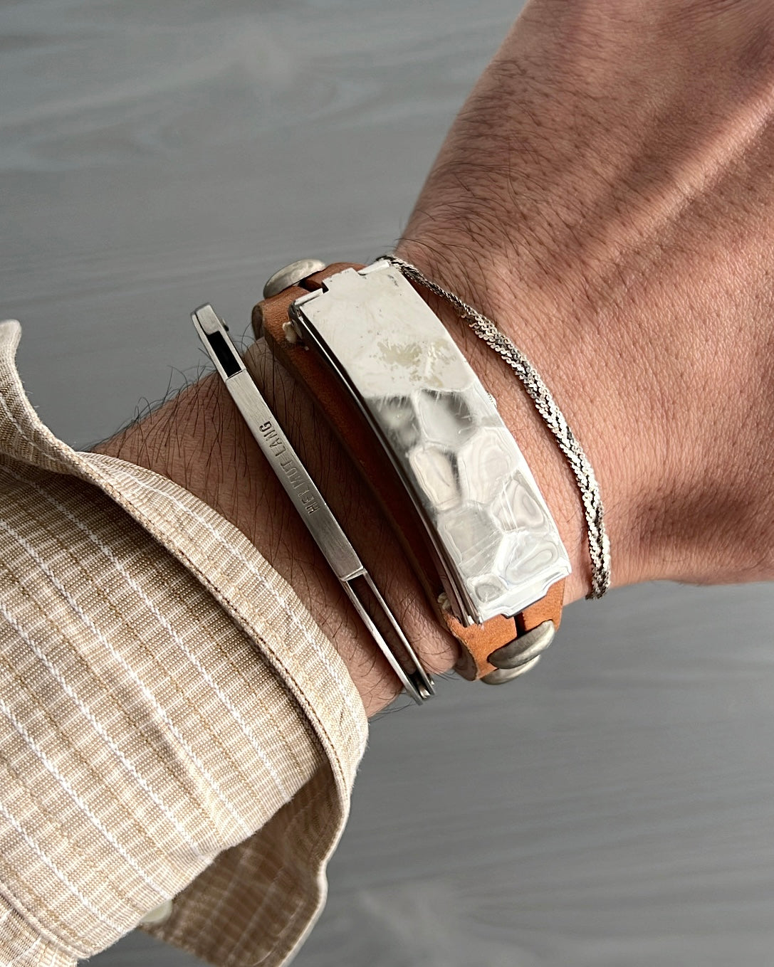 Jean Paul Gaultier 00s Stainless Steel Utility Watch Bracelet