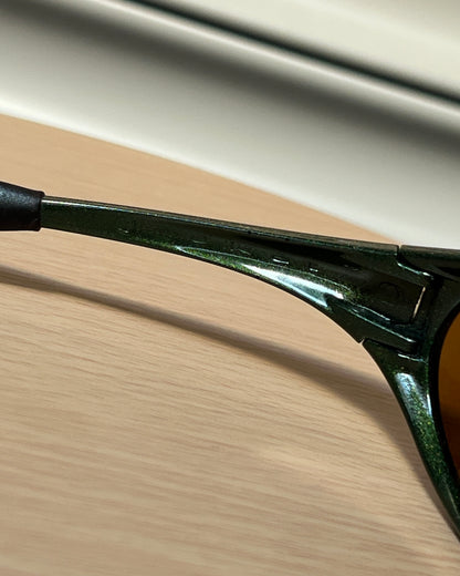 Oakley 1994 Eye Jacket Sunglasses in Moss Green/Gold Iridium