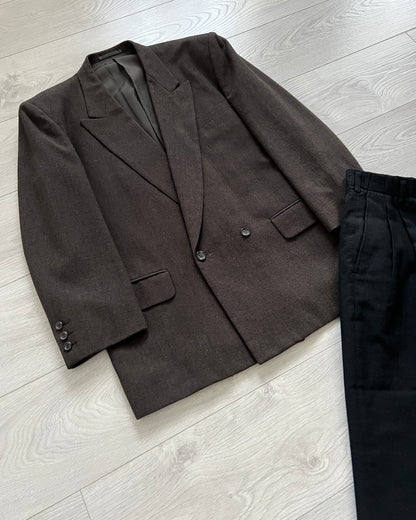 Comme Des Garcons Homme AW1988 Wool Pleated Suit - Size M Jacket / 30" Waist Trousers