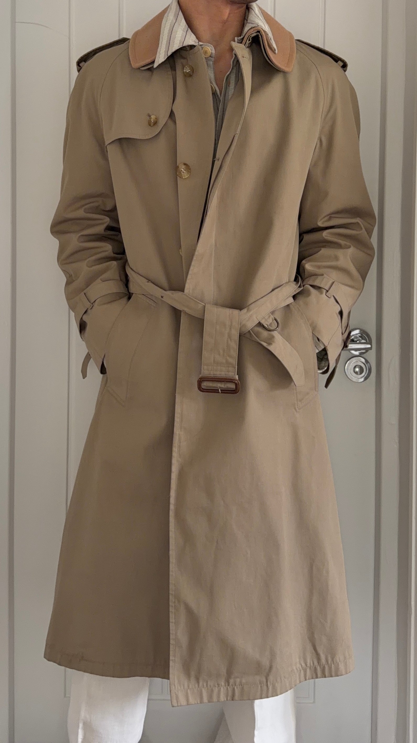 Brooks Brothers Vintage Water Repellent Trench Coat W/ Removable Wool Liner - Size M