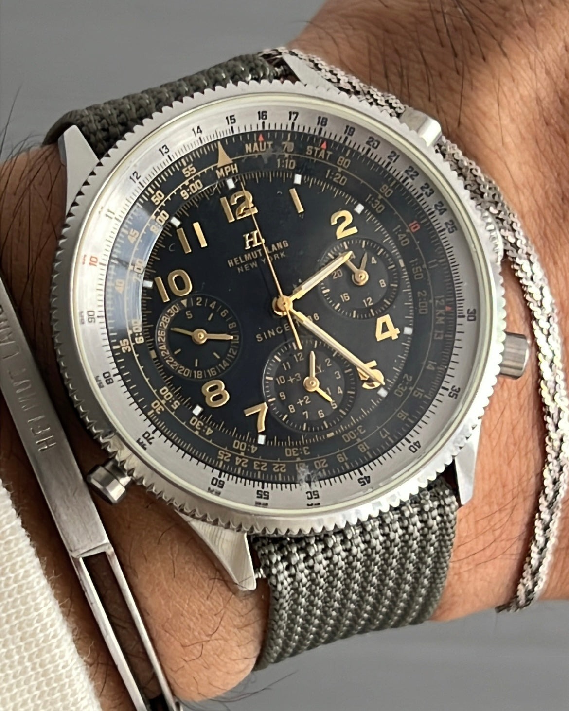 Helmut Lang 2004 Chronograph Watch Vintage