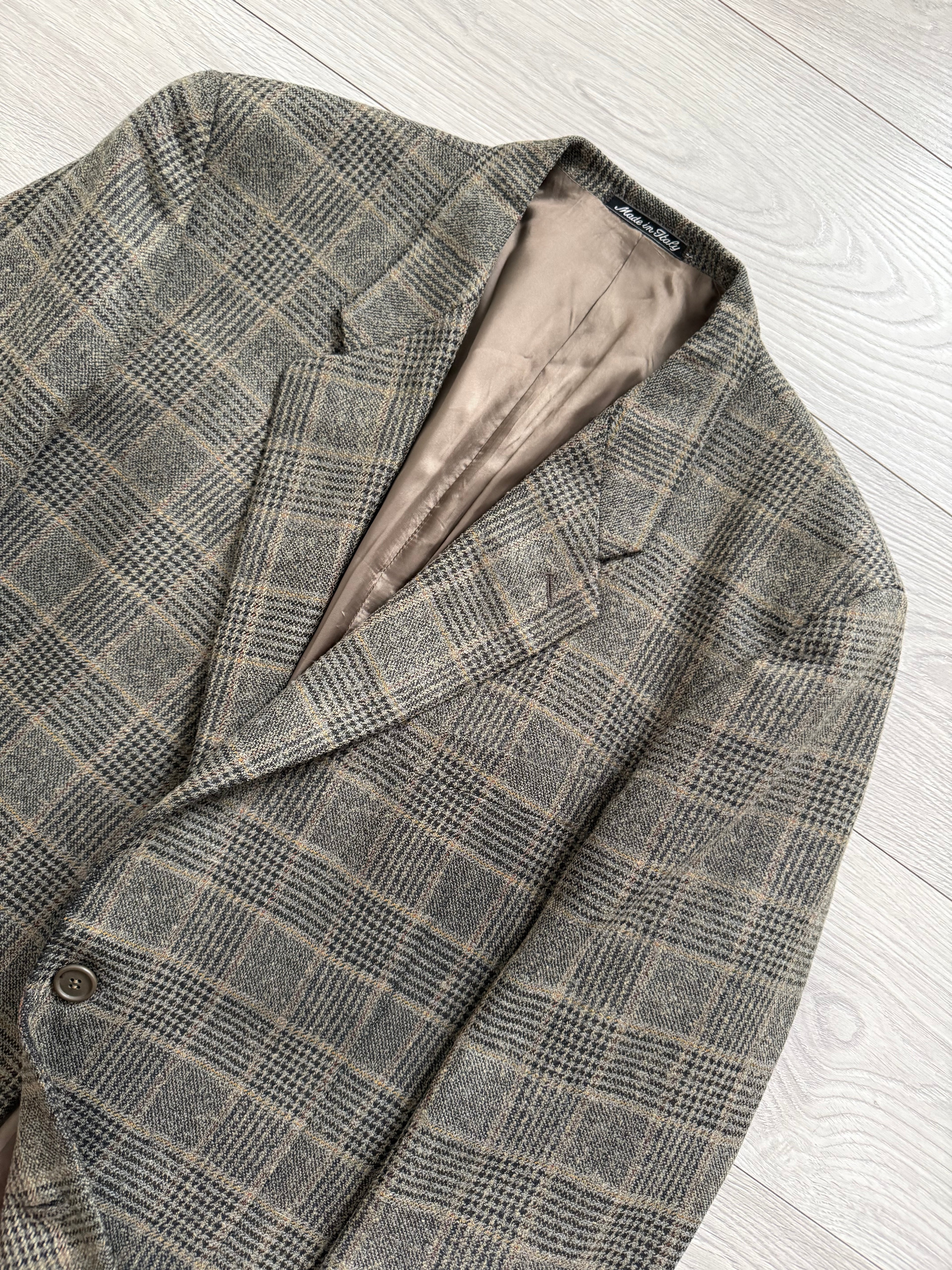 Giorgio Armani 1980s Rolled 3B Textured Wool Sport Jacket Blazer - Size XL