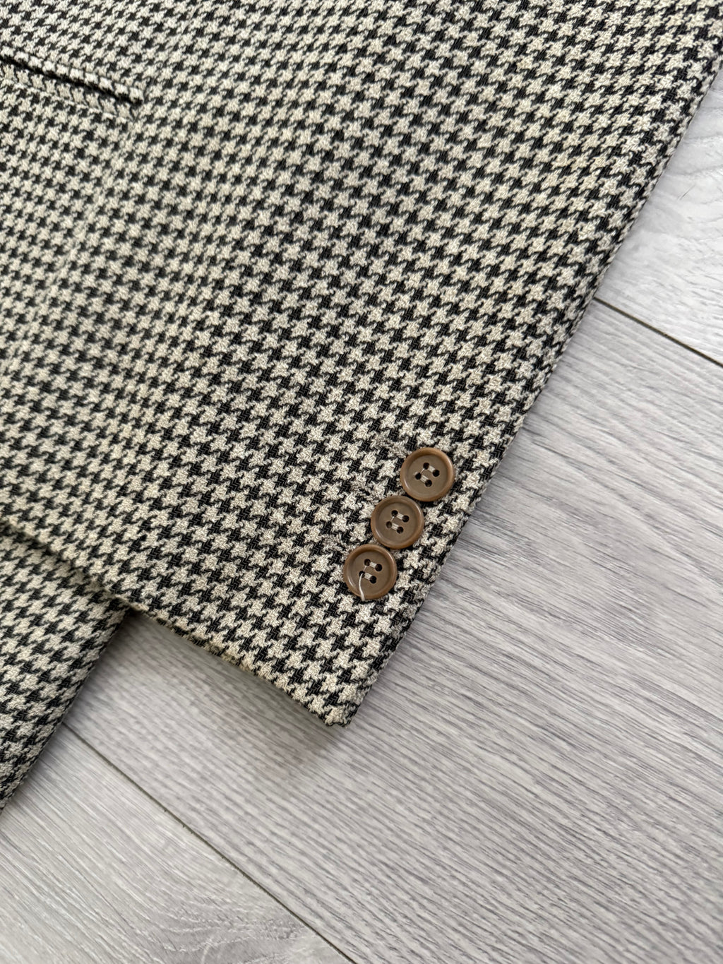 Emporio Armani 1994 Houndstooth 2B Wool Sports Jacket Blazer - Size XL