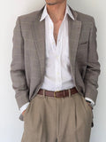 Burberry 1990s 2B Wool Silk Puppytooth Lightweight Partially Lined Sports Jacket Blazer - Size S