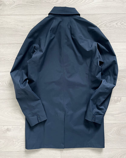 Arcteryx Keppel Waterproof Trench Coat Blue - Size M