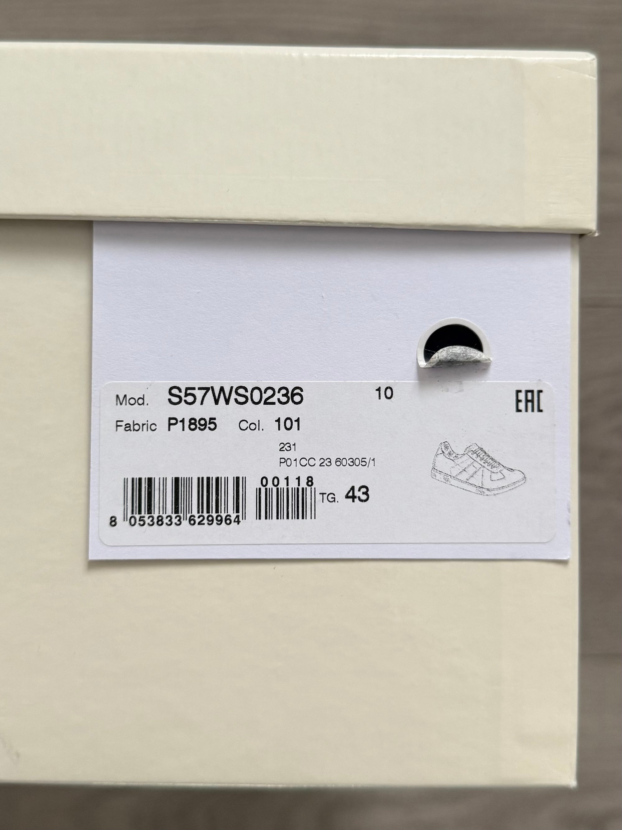 Maison Martin Margiela Authentic 'Replica' Germany Army Trainer GATs - Size UK9/US10/EU43
