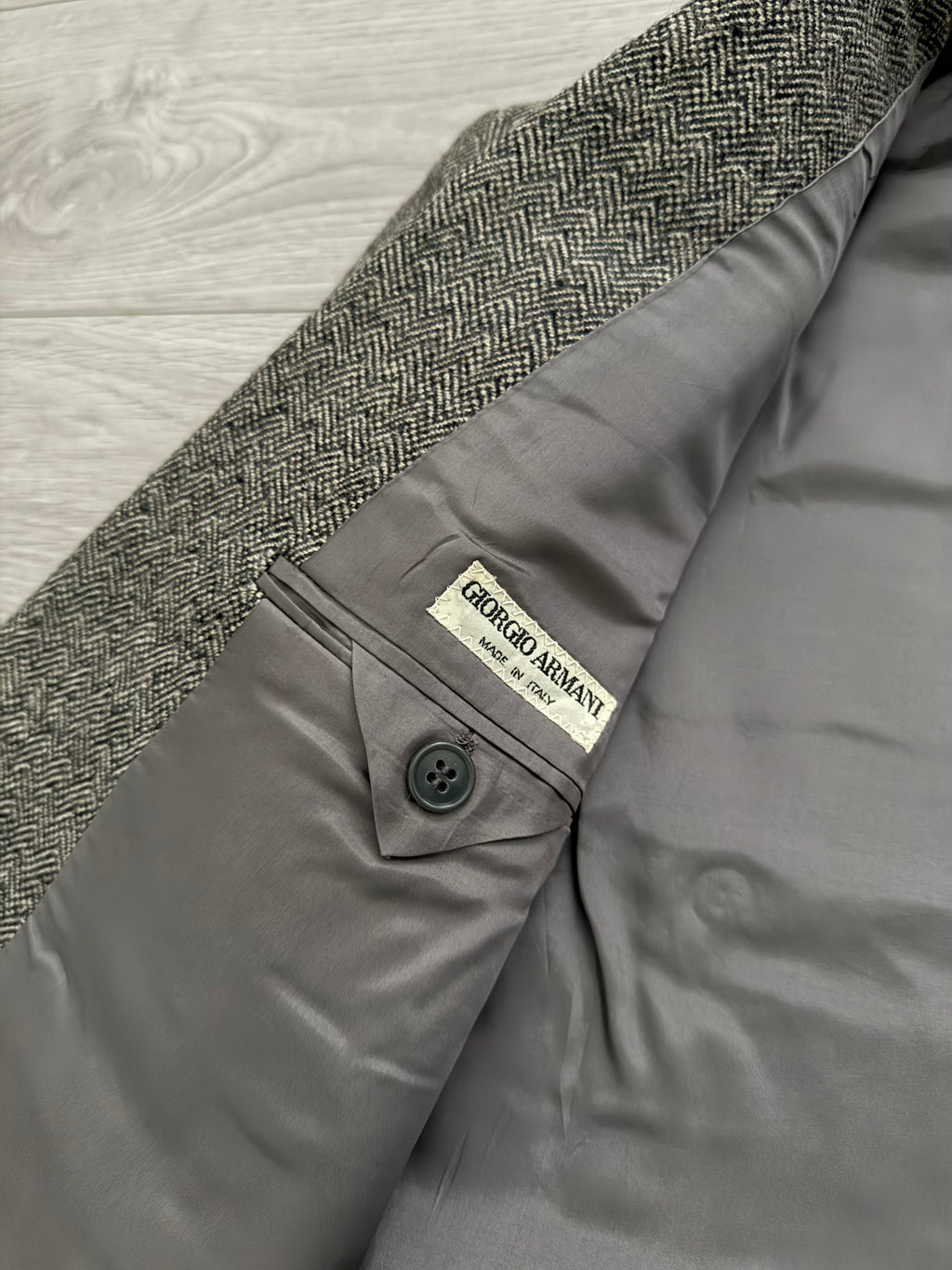 Giorgio Armani 1990s Tweed Blazer Jacket - Size M