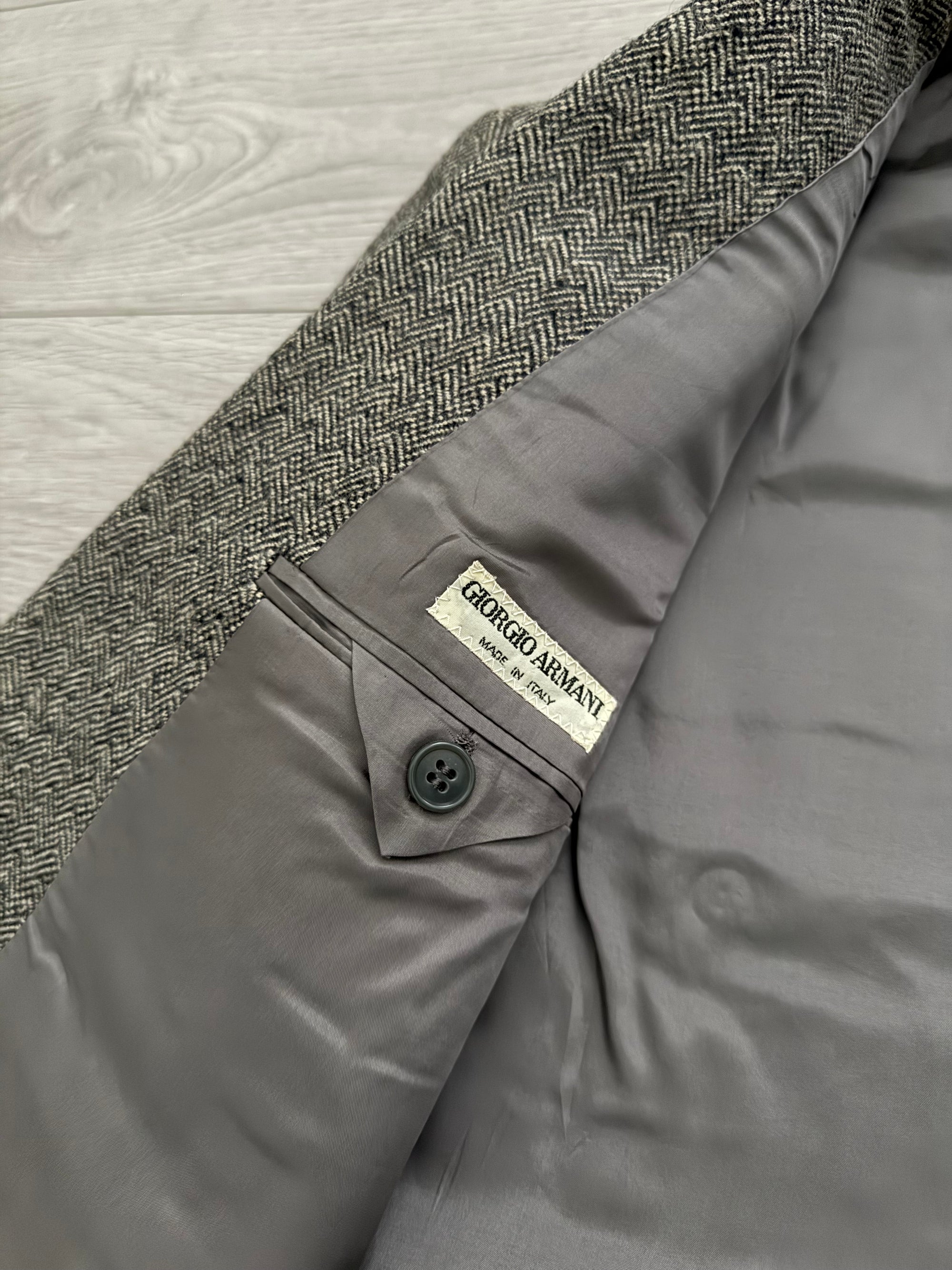 Giorgio Armani 1990s Tweed Blazer Jacket - Size M