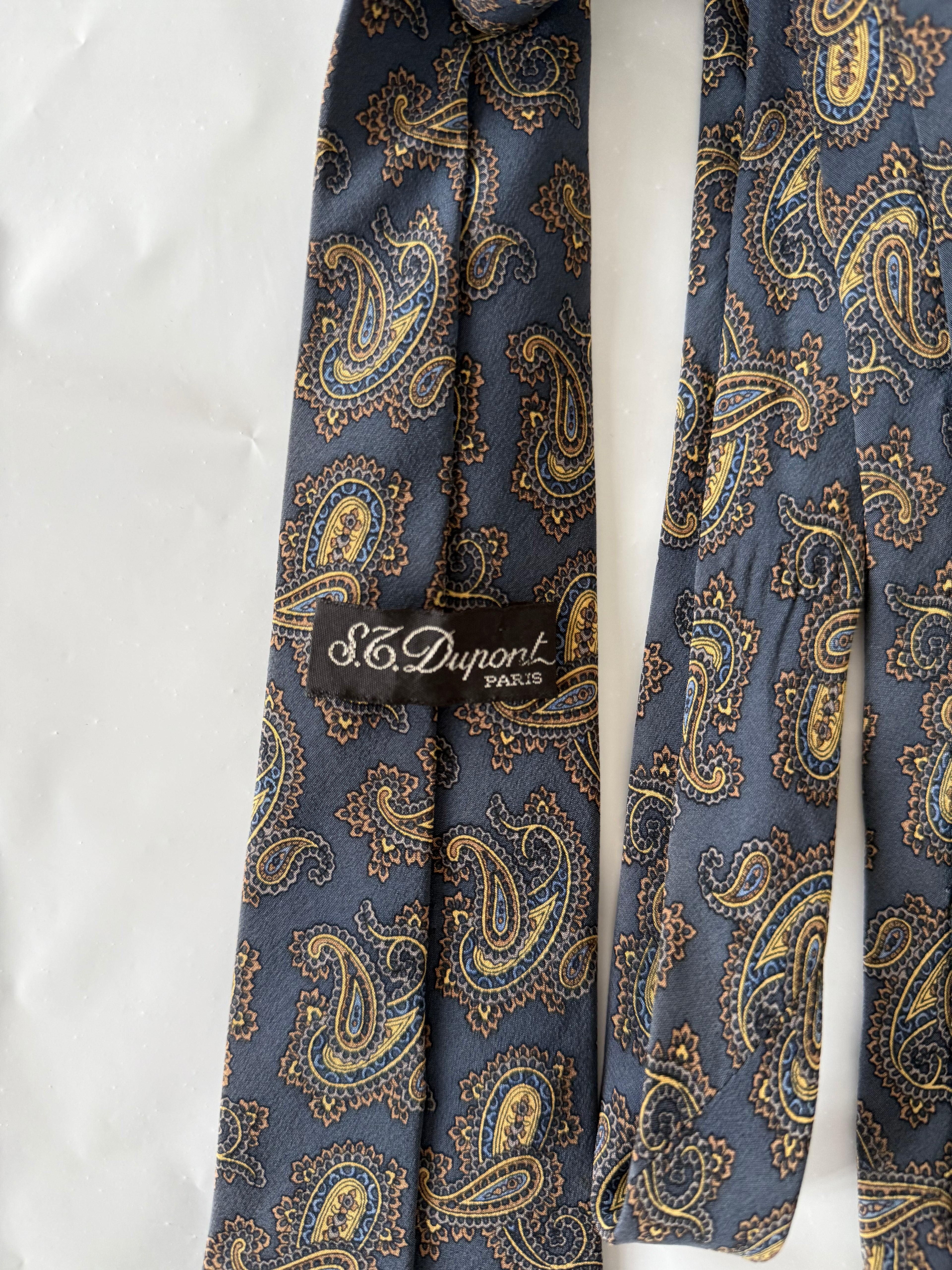 Dupont 1990s Silk Tie