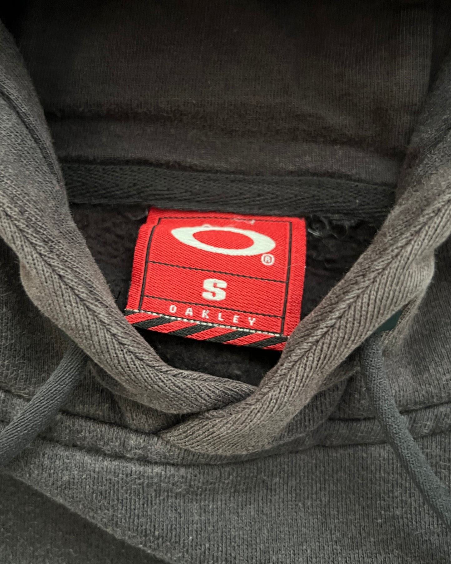 Oakley 00s Embossed Icon Logo Faded Hoodie - Size S