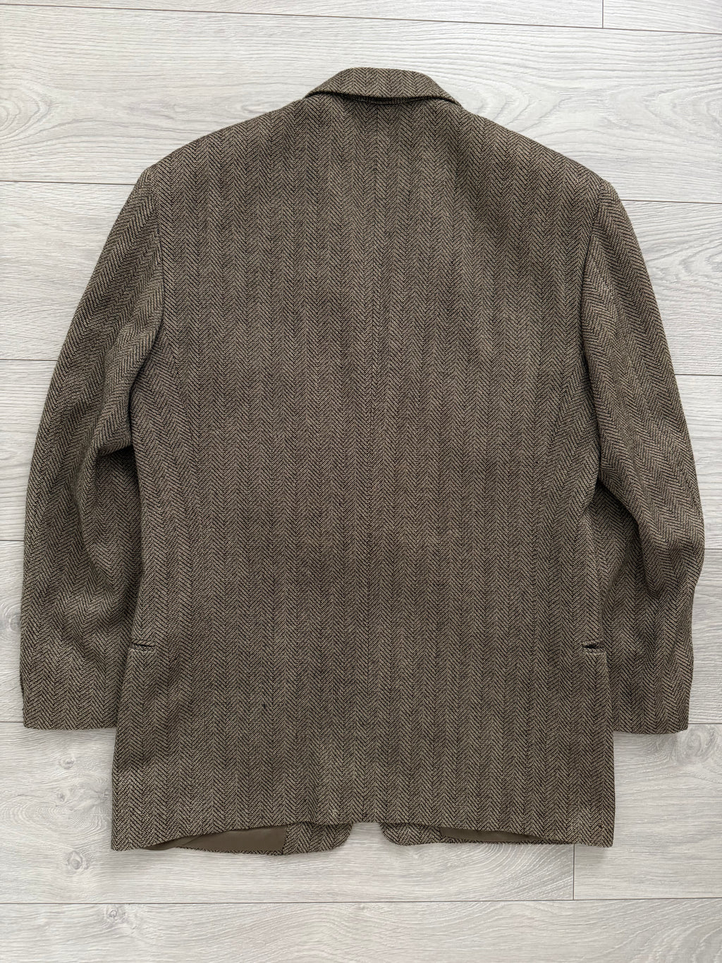 Giorgio Armani 1980s 2B Herringbone Wool Sport Jacket Blazer - Size M