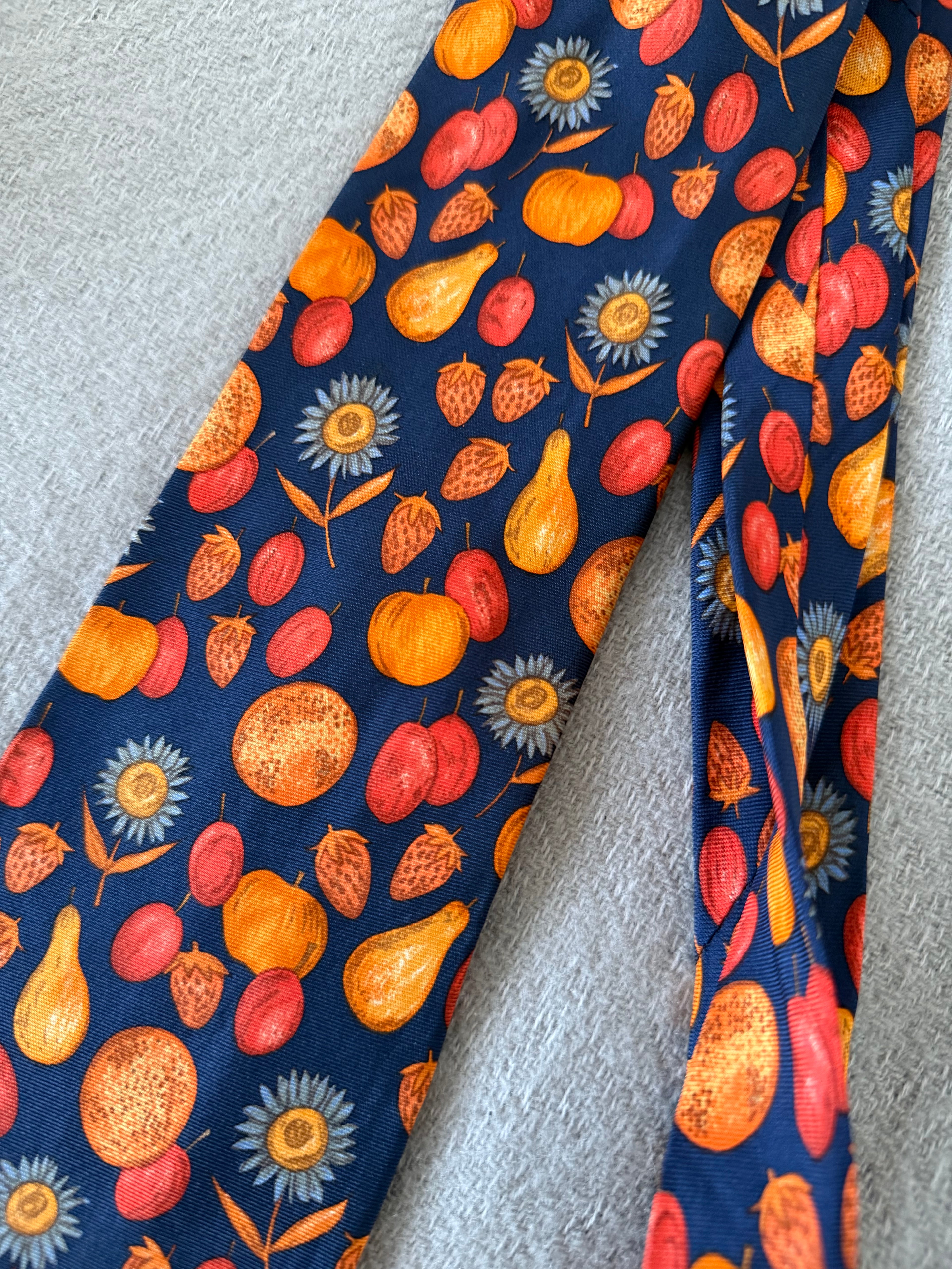 Longchamp Paris 1990s Silk Tie