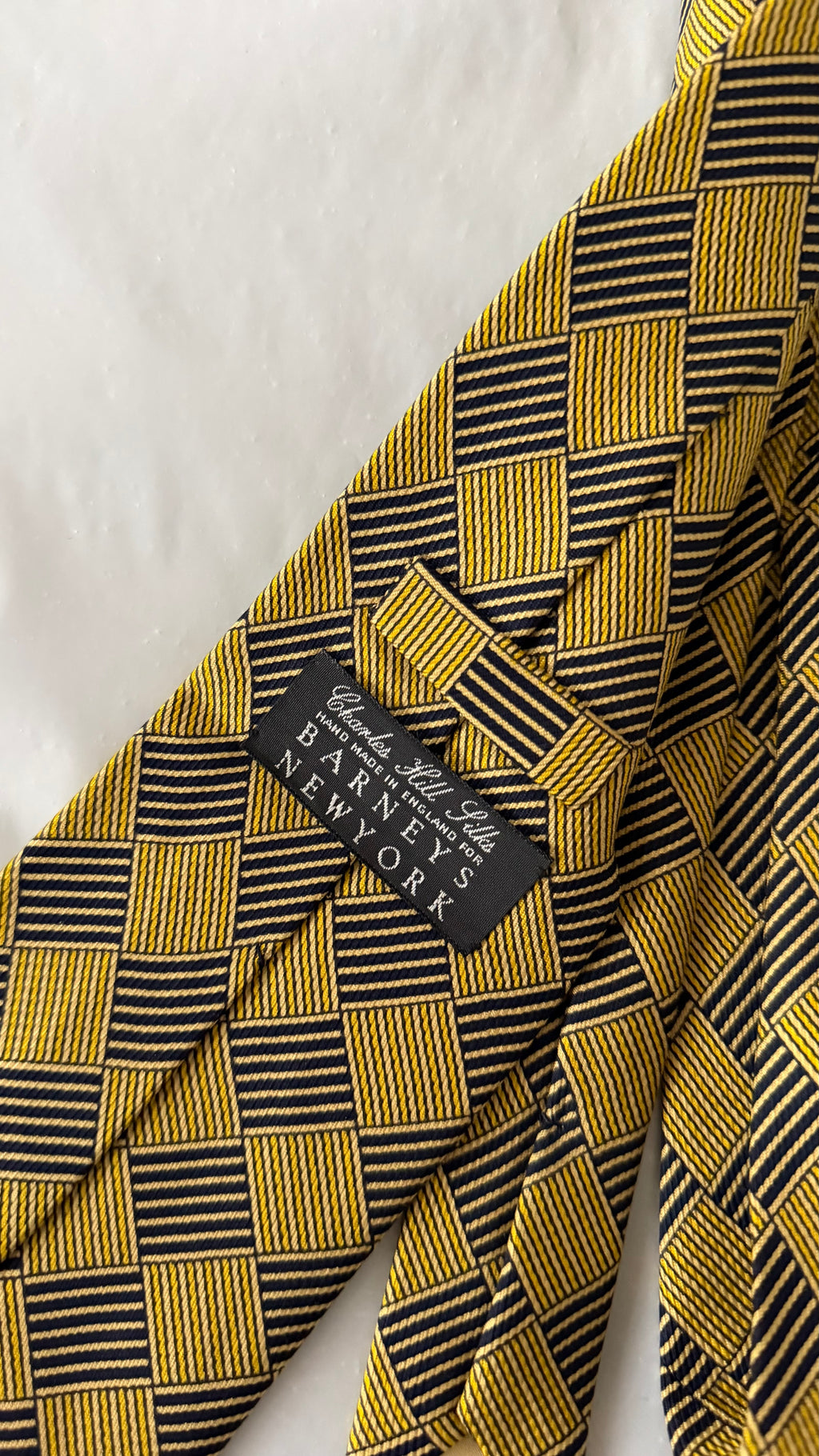 Charles Hill England Barneys New York 1990s Silk Tie