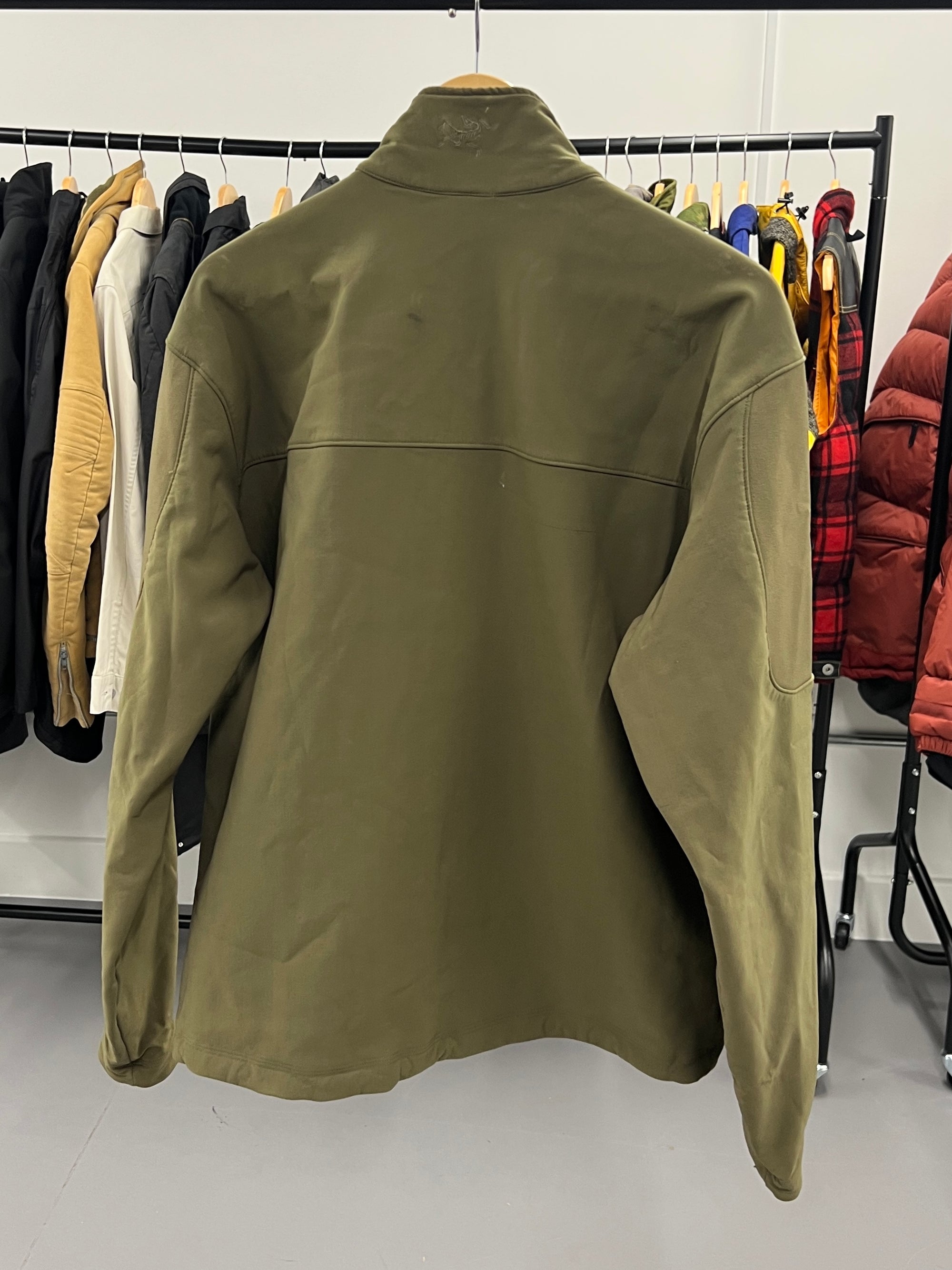 Arcteryx LEAF Gen 1 Bravo Softshell Fleece Lined Utility Jacket Coyote Green - Size L