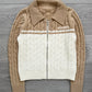 Miu Miu 2022 Cable Knit Zip-Front Cardigan - Size Womens Small