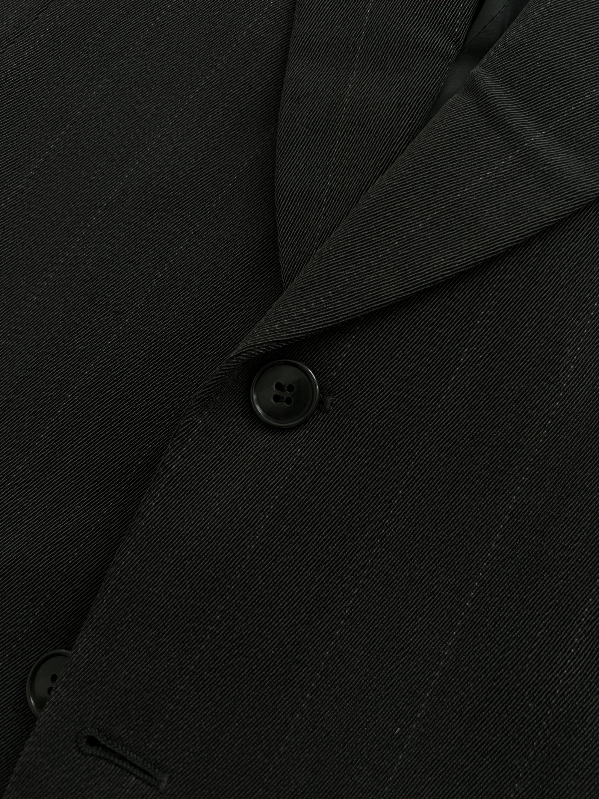 Giorgio Armani 1990s Striped Wool Grey Pleated Suit - Size L Jacket / 34" Waist