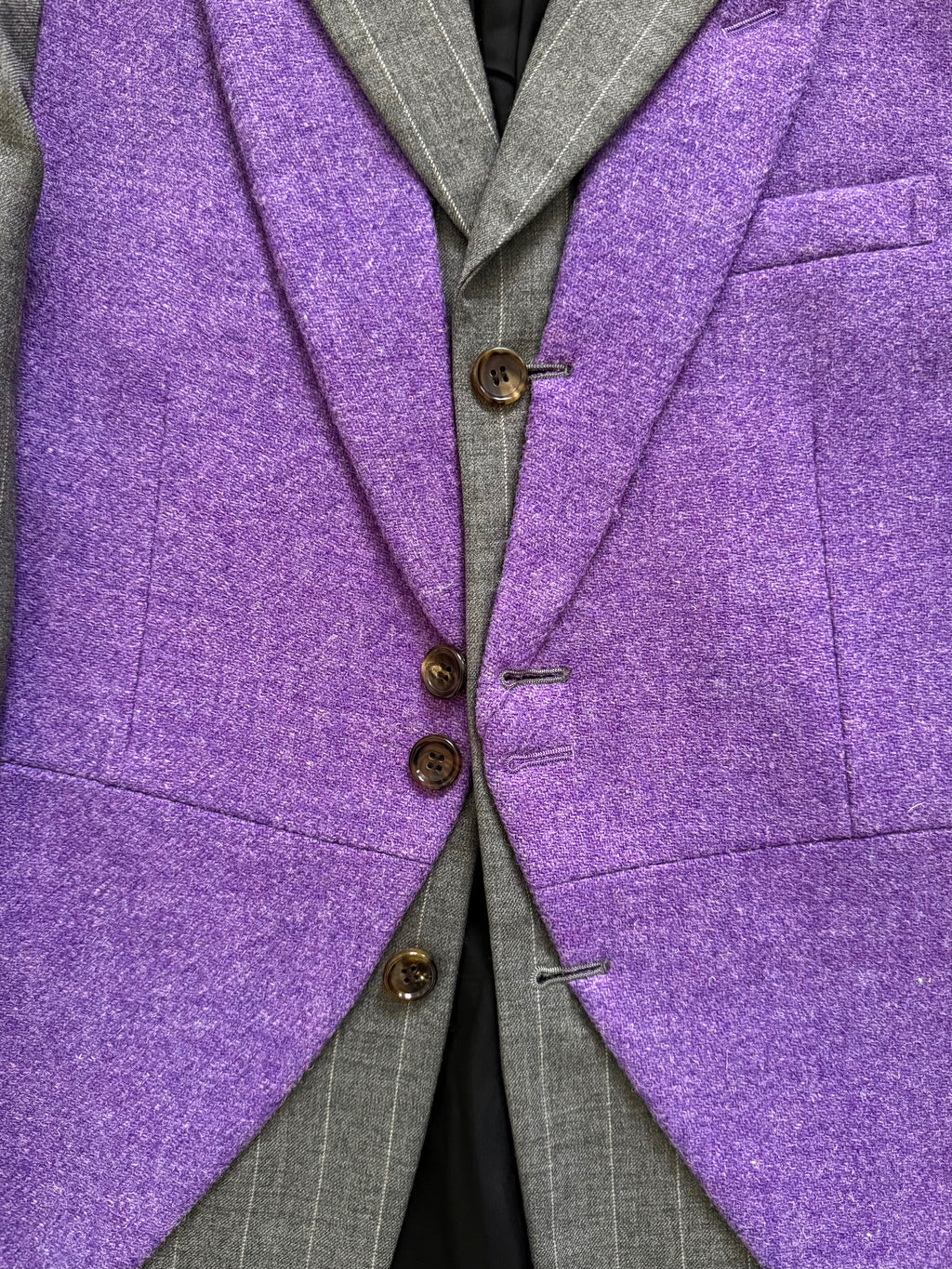 Comme Des Garcons Homme Plus AW2009 Curve Panelled Wool Suit - Size XS Jacket / 30" Waist