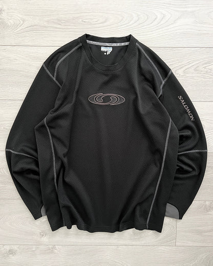 Salomon 00s Moto Mesh Black Technical Long Sleeve - Size M