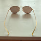 Helmut Lang 1999 Titanium Aviator Sunglasses