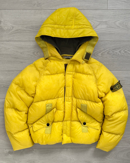 Stone Island FW2005 Mesh Badge Goose Down Puffer Jacket - Size M